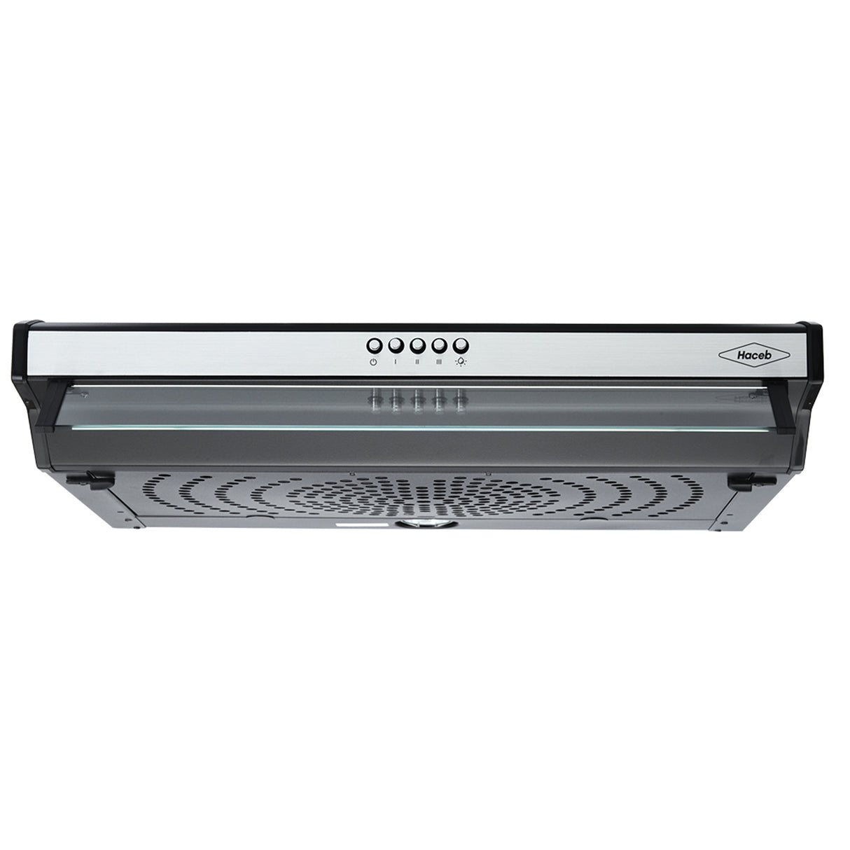 Campana Extractora Haceb Kala Negro y Inox 60x11.6cm 110 Voltios de Tres Velocidades y con Iluminación - CAMPANAS Y EXTRACTORES | Bylmo