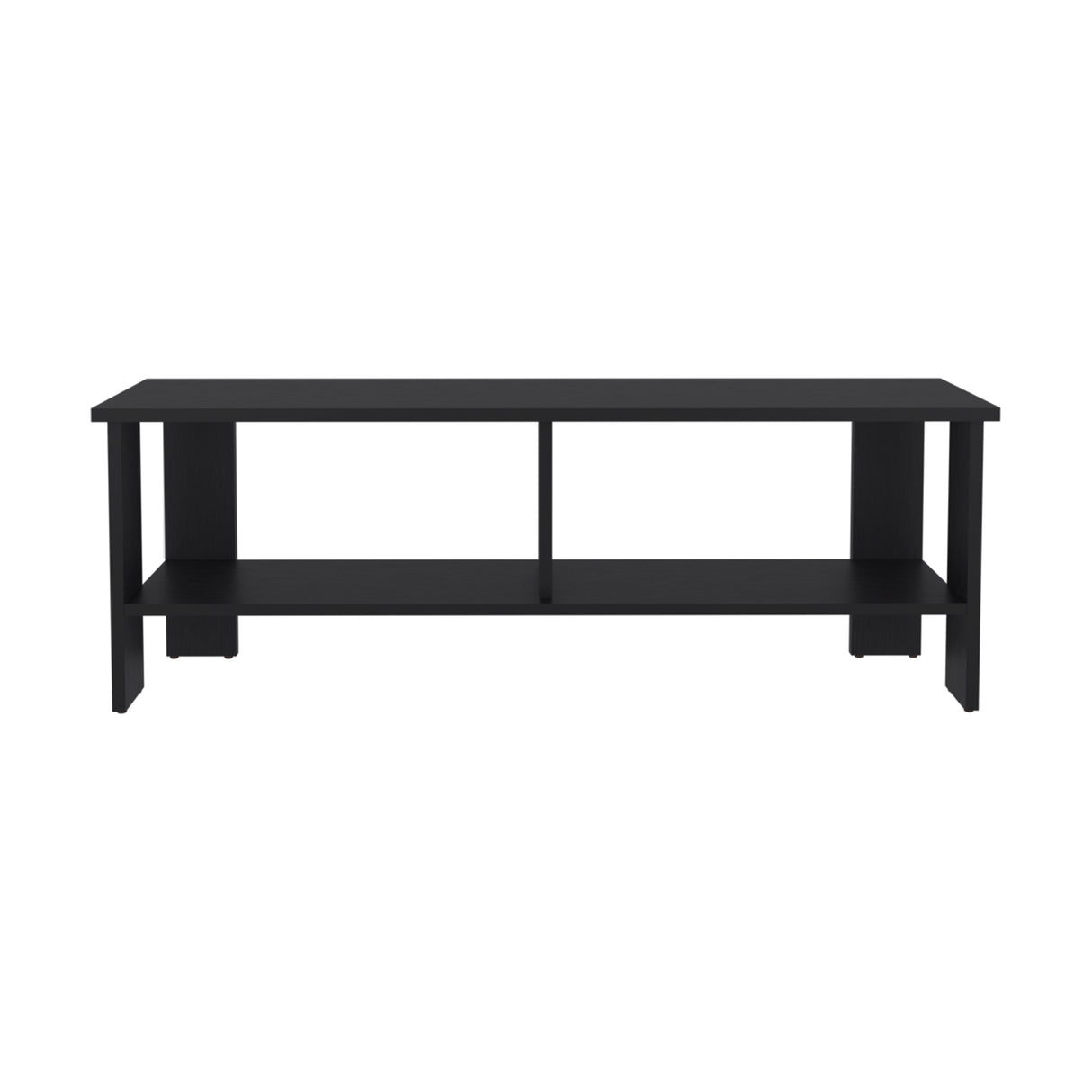 Mesa para TV Navia Wengue 120.3x41.9cm para TV Hasta 55 Pulgadas con Dos Compartimientos - MUEBLES DE TV | Bylmo