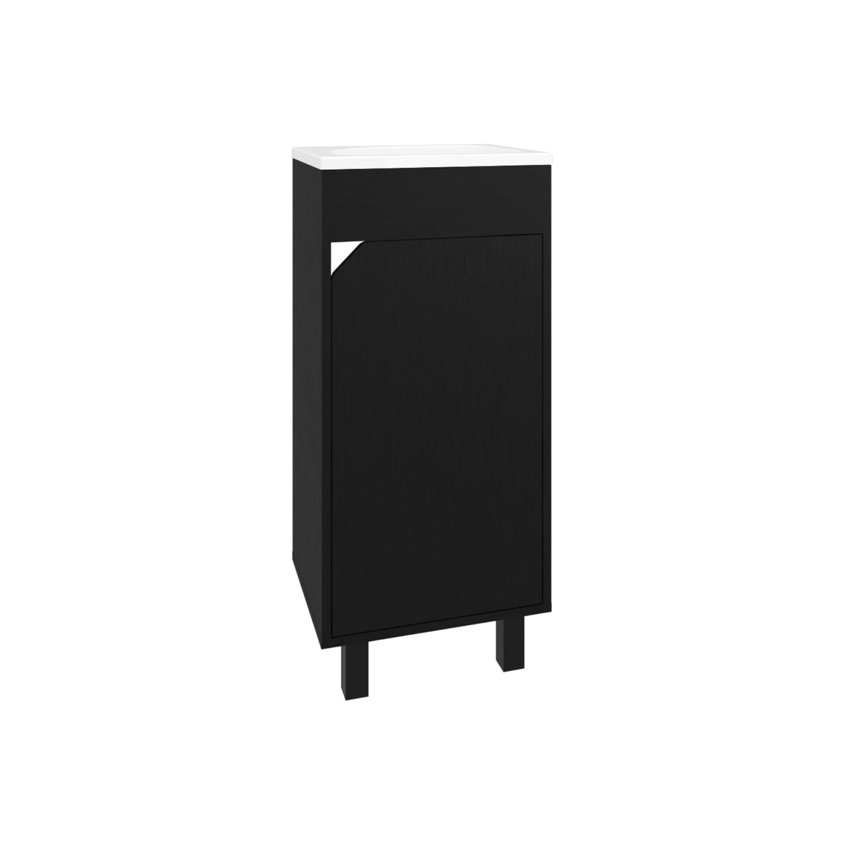 Mueble para Lavamanos Bethel Wengue 40x86.4cm Individual con Lavamanos y con Una Puerta - MUEBLES PARA LAVAMANOS | Bylmo