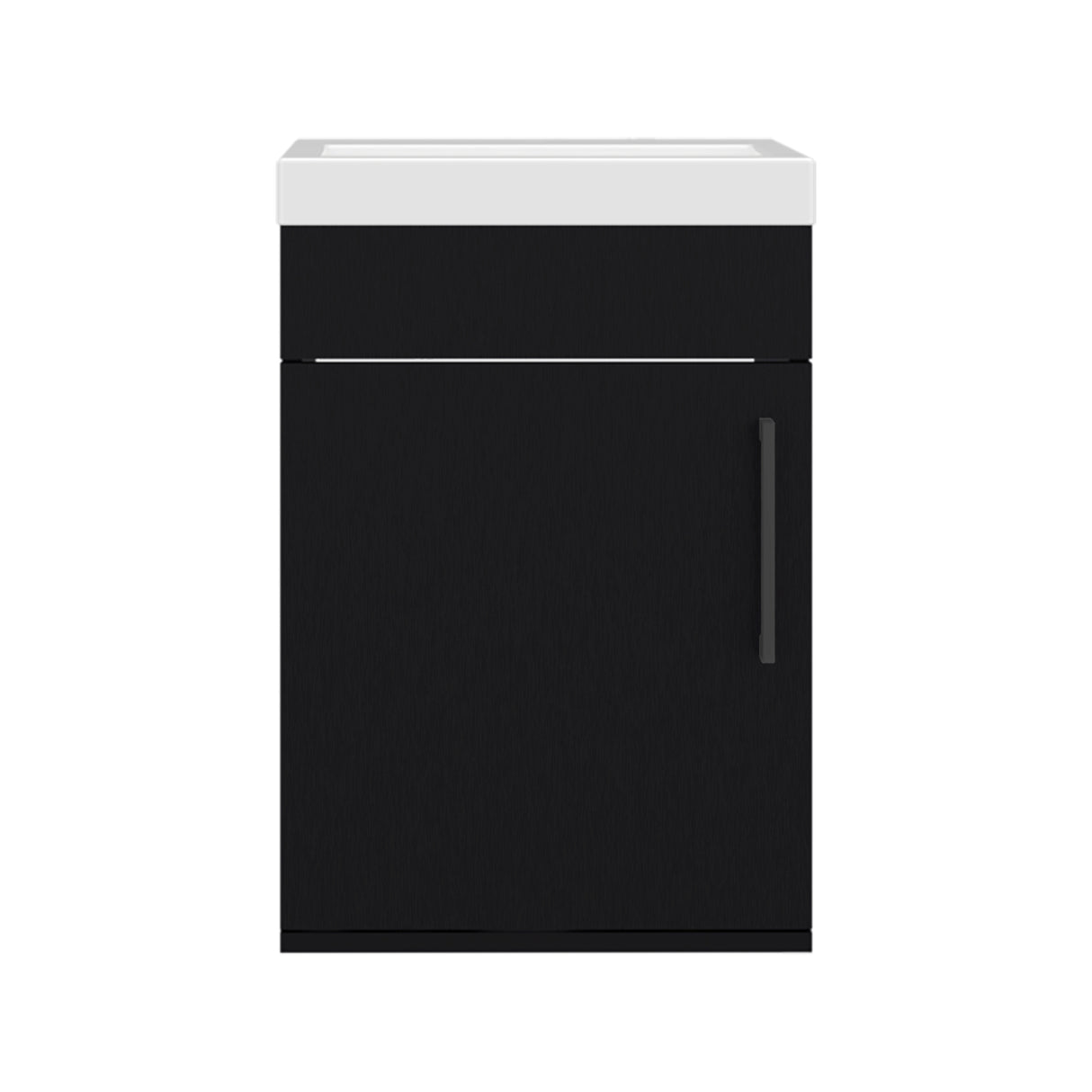 Mueble para Lavamanos Oxford Wengue 39.6x54.1cm Individual con Lavamanos y con Una Puerta - MUEBLES PARA LAVAMANOS | Bylmo