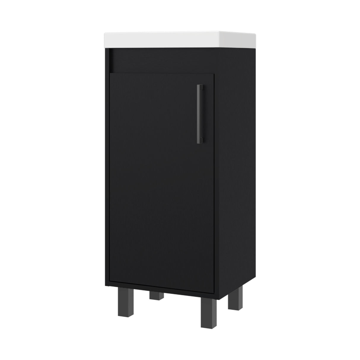 Mueble para Lavamanos Oxford Wengue 39.6x86.4cm Individual con Lavamanos y con Una Puerta - MUEBLES PARA LAVAMANOS | Bylmo