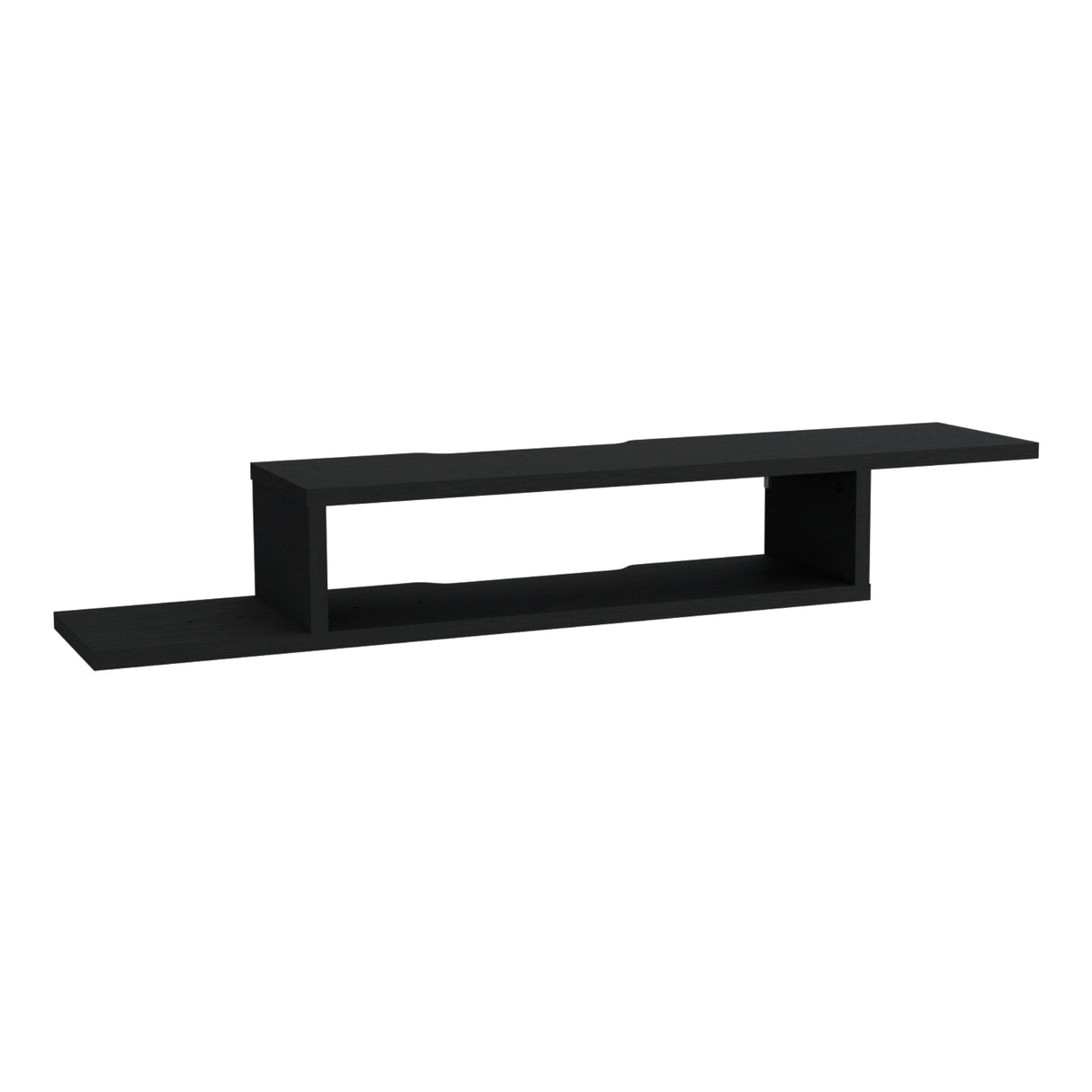 Rack de TV Dili Wengue 170x22.9cm Flotante Para TV Hasta 65 Pulgadas con Un Compartimiento