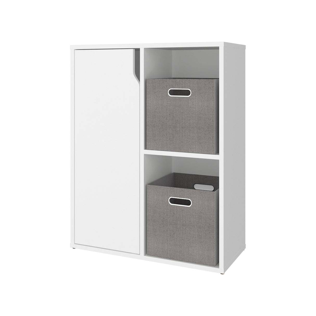 Estantería Vicco Blanco 59.9x77cm Rectangular con Dos Compartimientos y Un Entrepaño