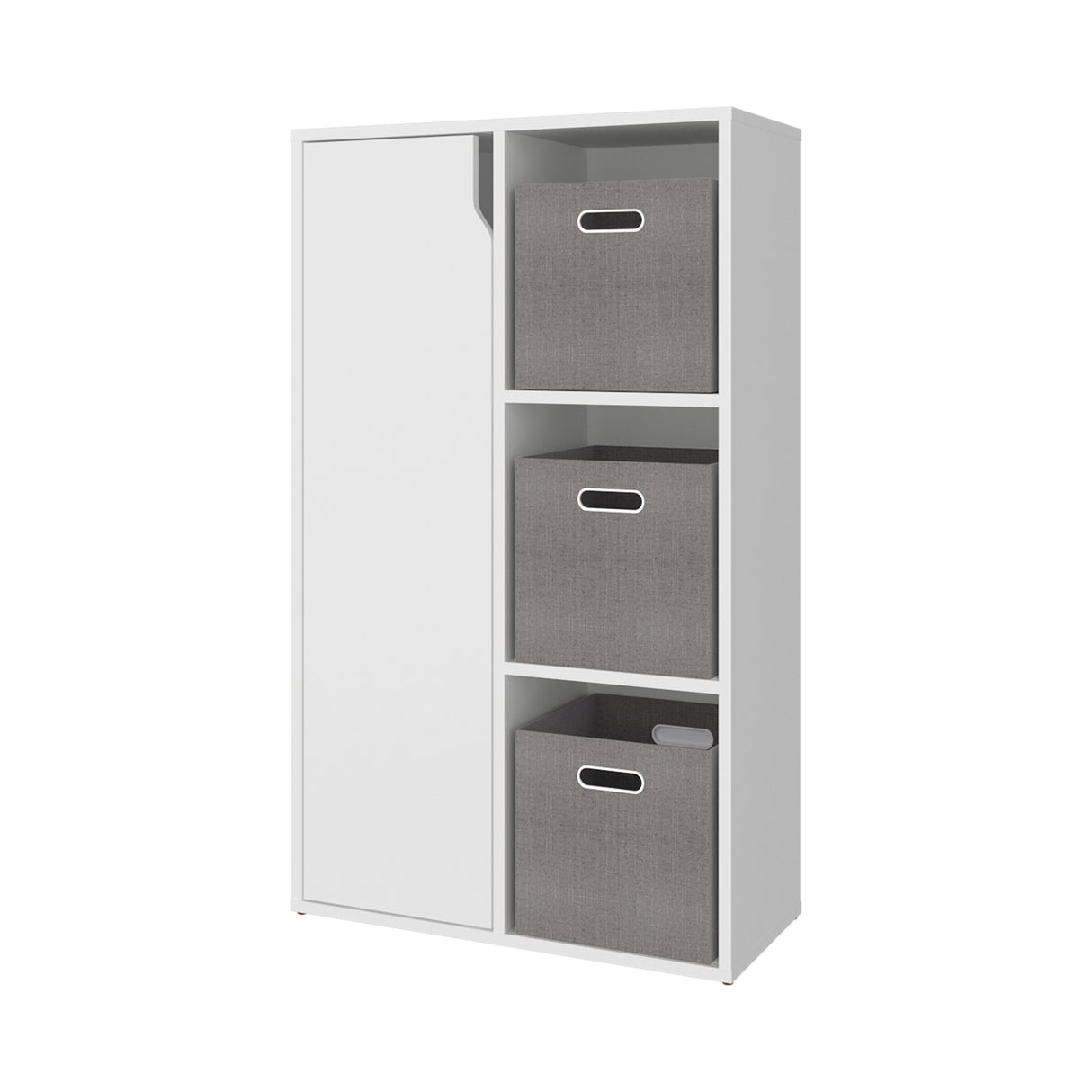 Estantería Vicco Blanco 59.9x102cm Rectangular con Tres Compartimientos y Dos Entrepaños