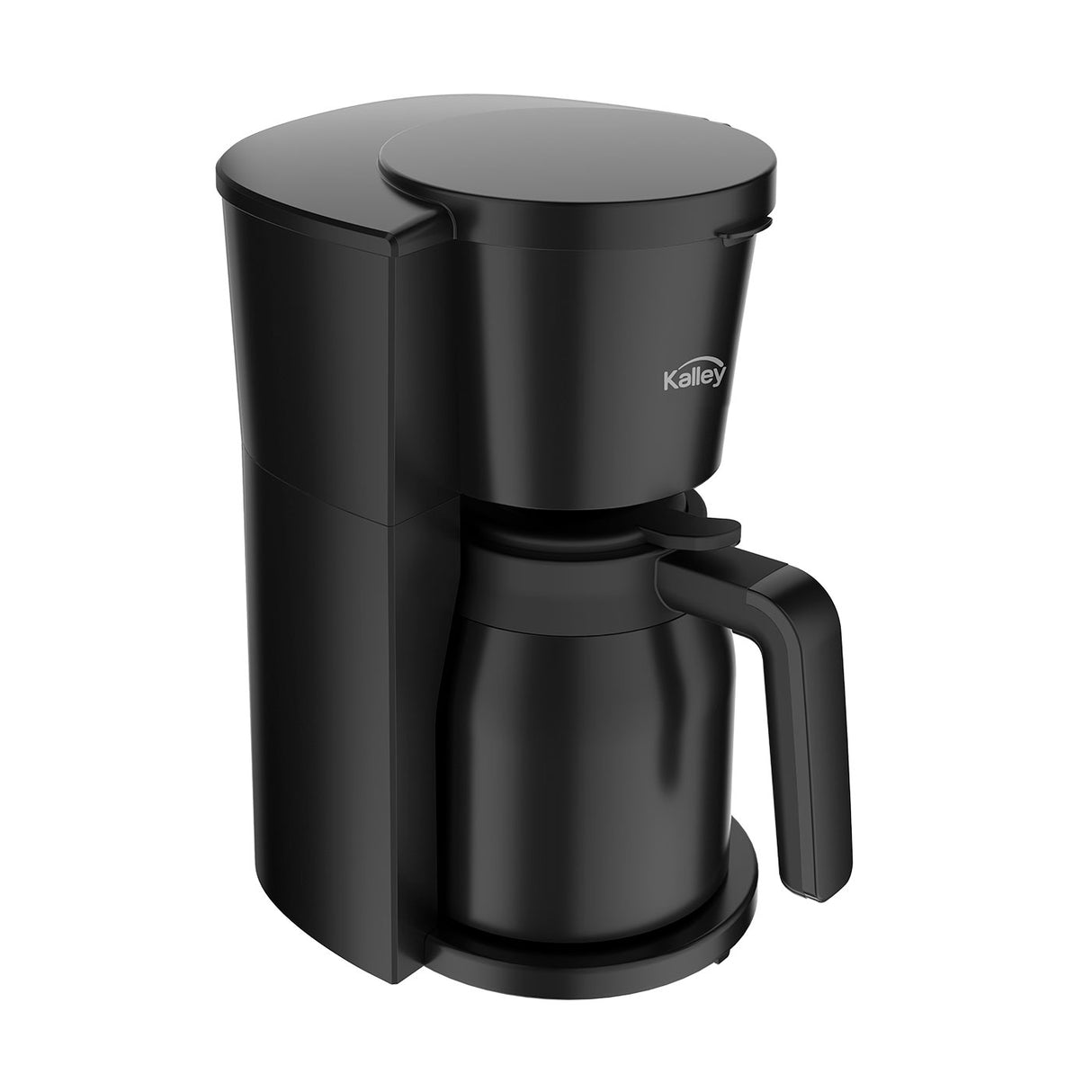 Cafetera Eléctrica Kalley Negro 25.6x33.5cm para Ocho Tazas con Sistema Antigoteo