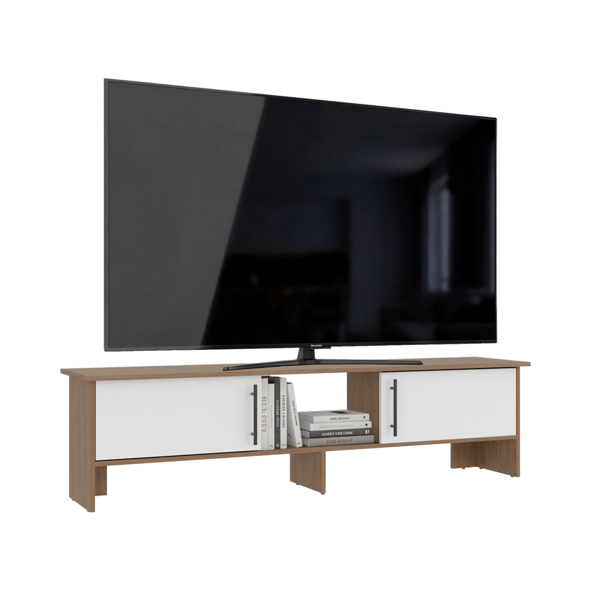 Rack de TV Dago Fresno Europeo 160x41.8cm para TV Hasta 65" Pulgadas con Un Compartimiento