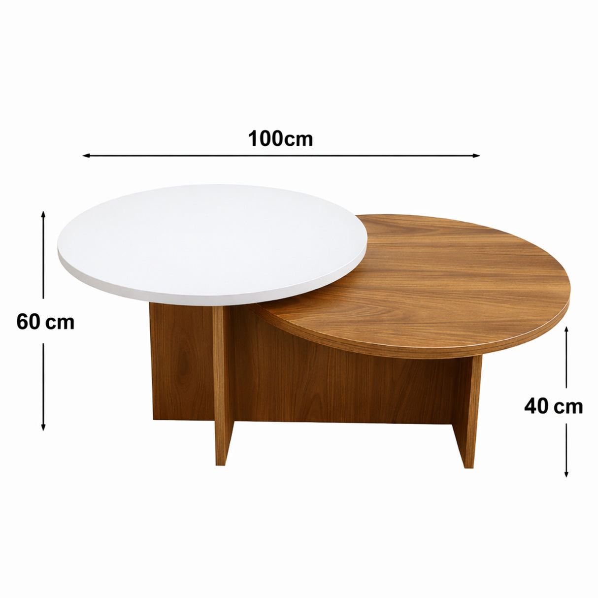 Sala Boom Ovejo Almendra y Blanco 170x72cm con Un Sofá Un Puff y Una Mesa de Centro
