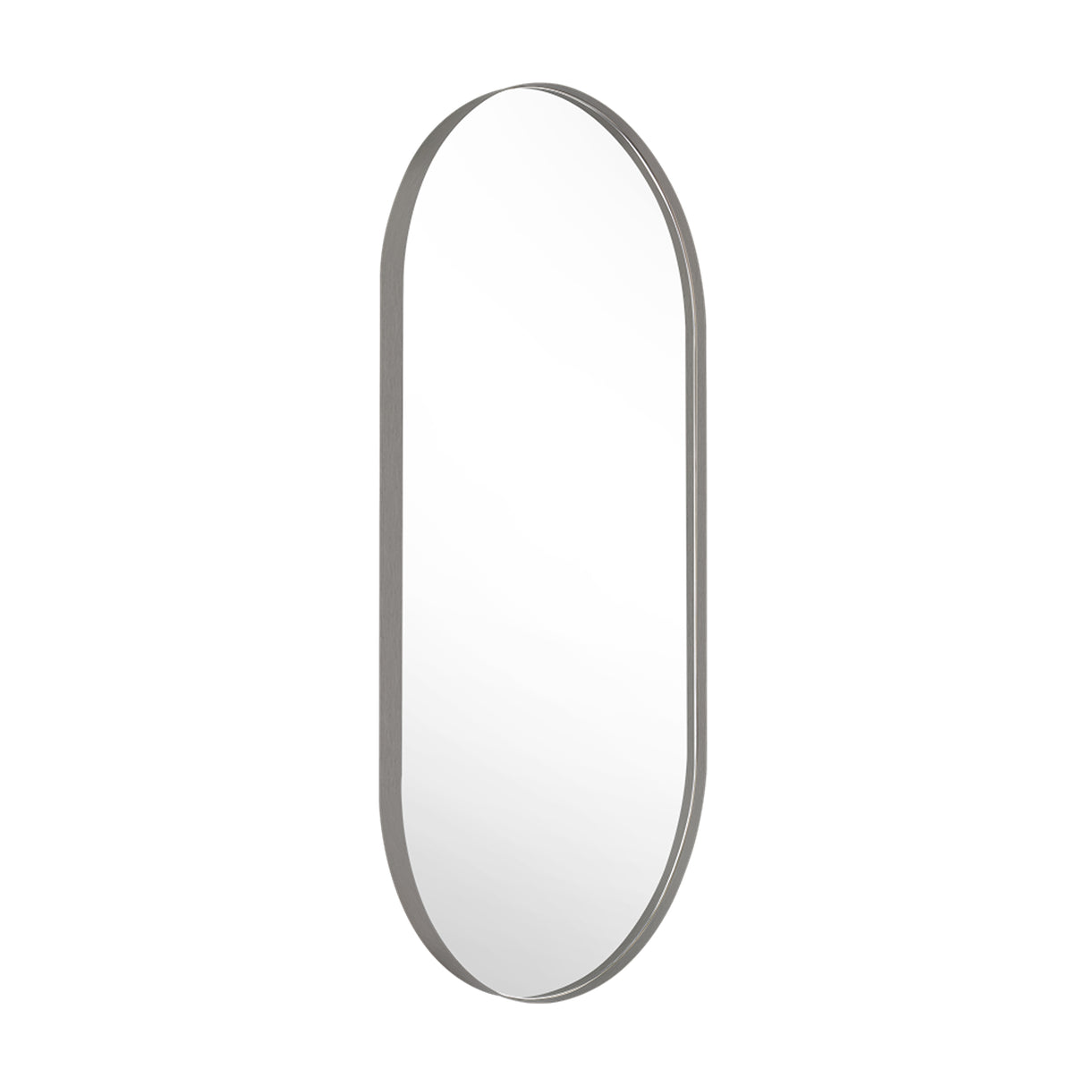 Espejo de Pared Rainbow Gris Grafito 50x100cm Ovalado con Marco En PVC