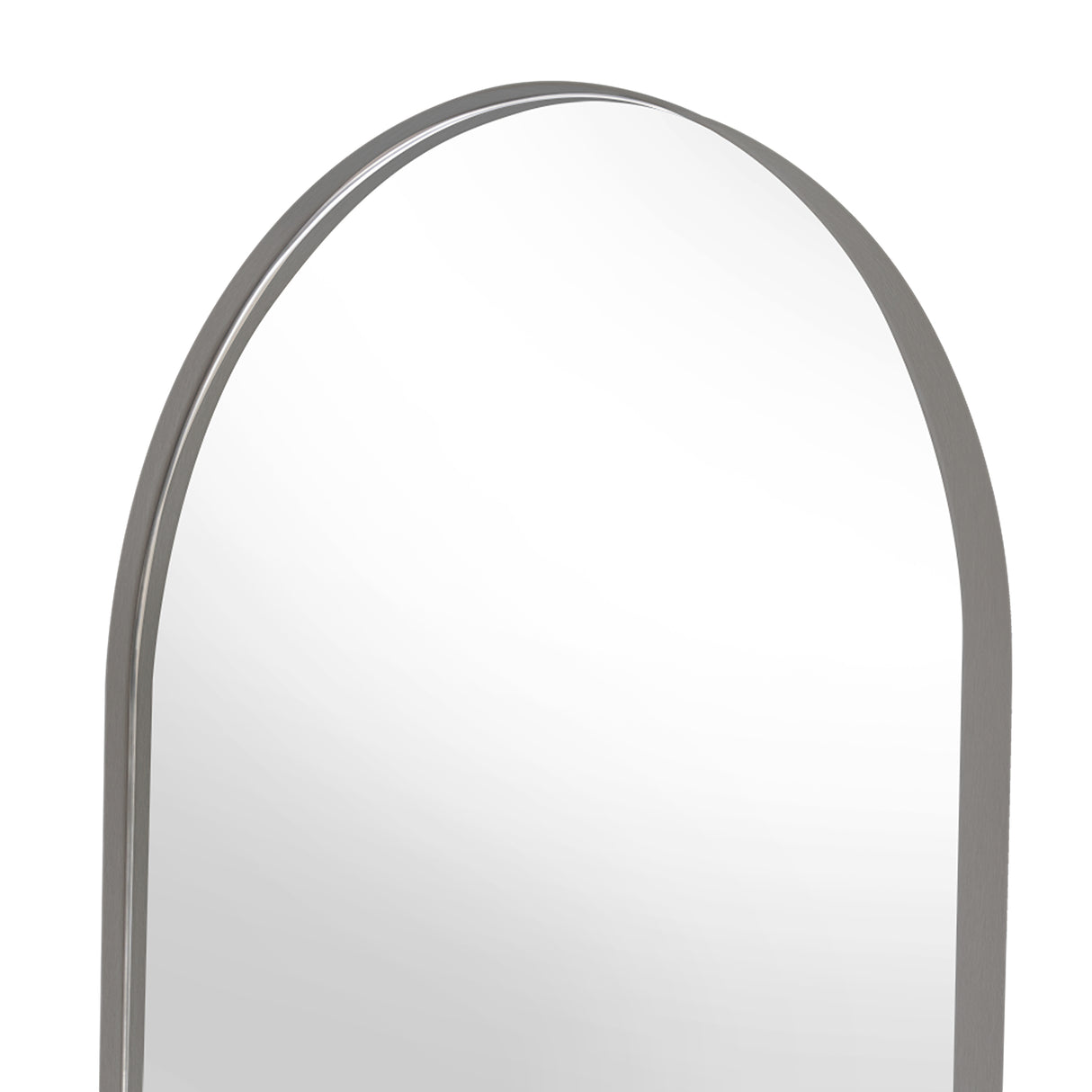 Espejo de Pared Rainbow Gris Grafito 50x100cm Ovalado con Marco En PVC
