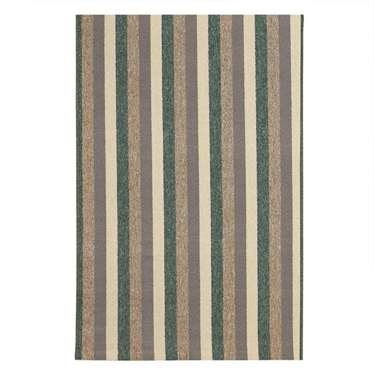 Alfombra California Verde y Cafe 150x100cm Rectangular Suave para Sala De Estar de Lineas