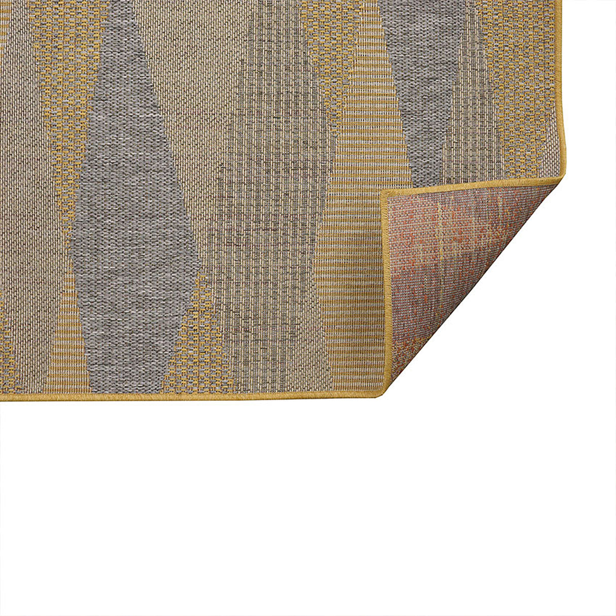 Alfombra Colors Café y Amarillo 150x100cm Rectangular Suave para Sala De Estar de Figuras Abstractas