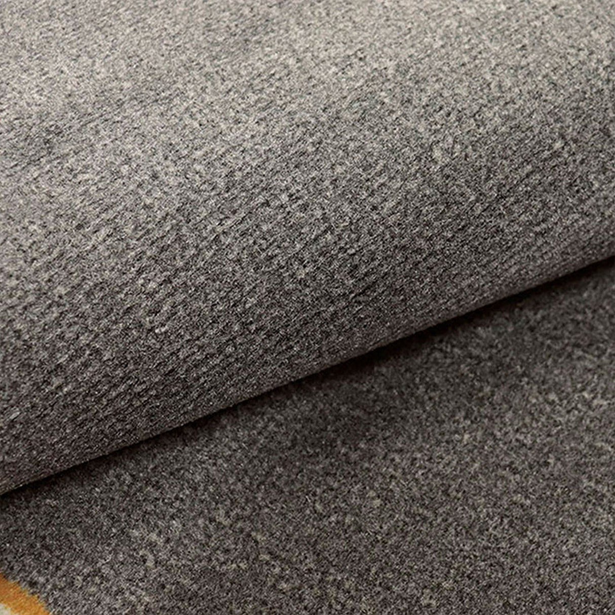 Alfombra Oregon Gris Oscuro y Amarillo 200x150cm Rectangular Suave para Dormitorio de Rectangulos