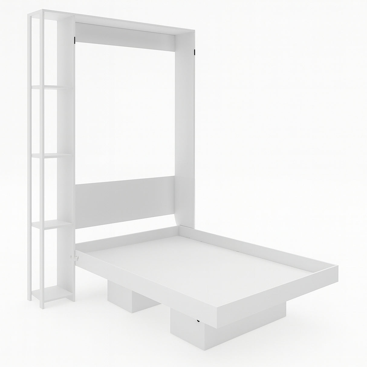 Combo Base Cama y Colchón Japón Blanco 90.5x35.5cm y con Almacenamiento