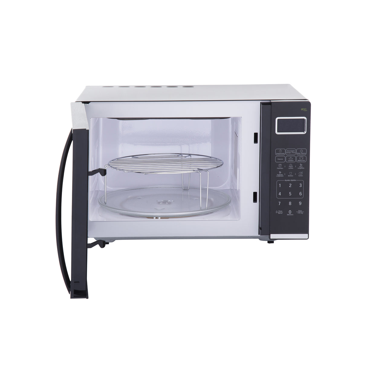 Horno Microondas Haceb Negro 43.8x32.6cm de 31 Litros con 12 Funciones