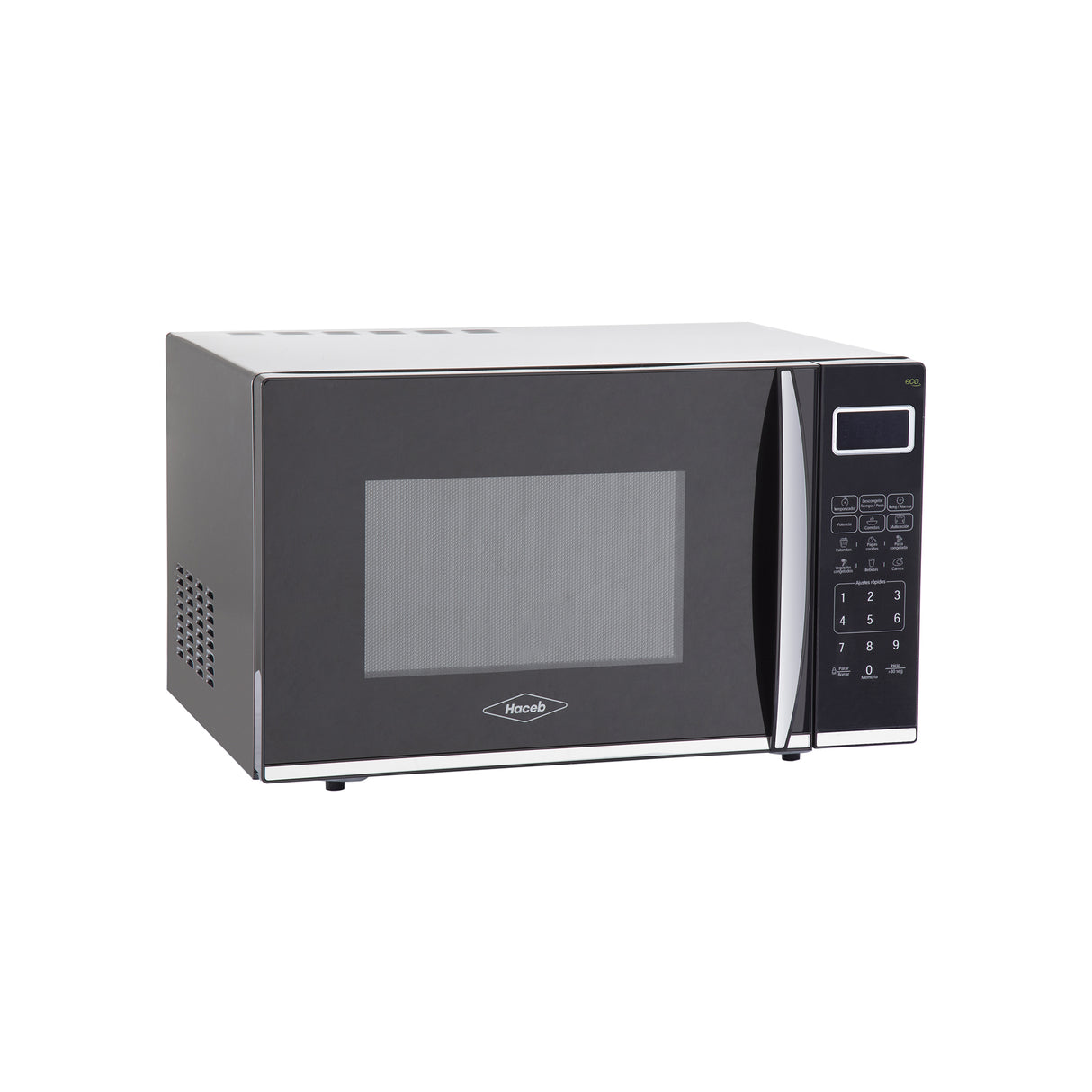 Horno Microondas Haceb Negro 43.8x32.6cm de 31 Litros con 12 Funciones