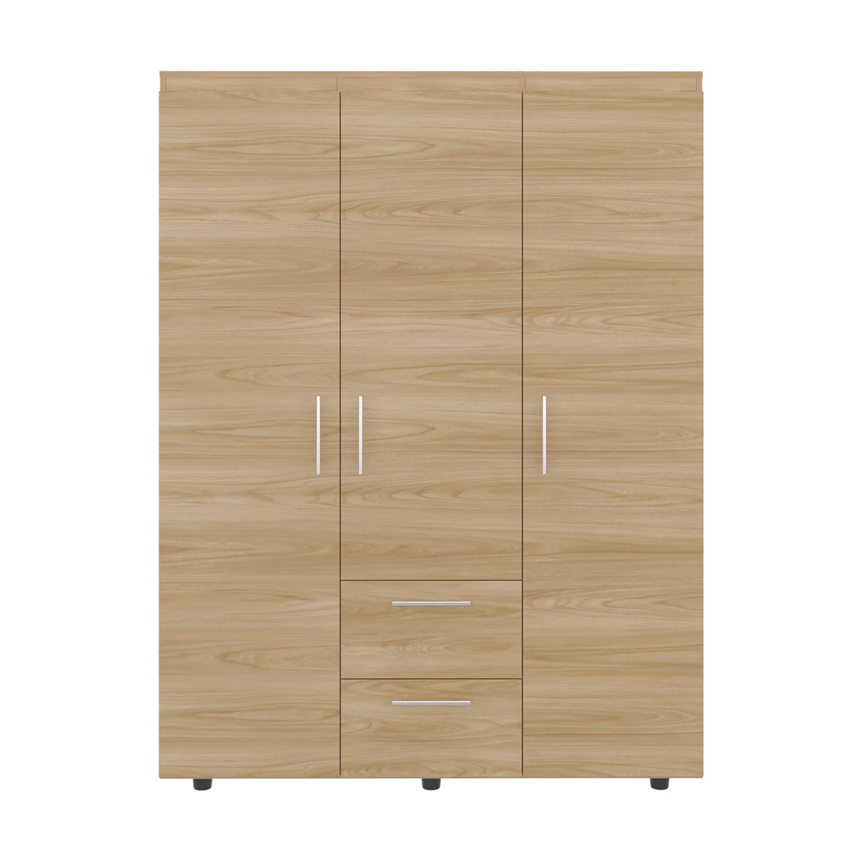 Closet Baru Fresno Europeo 135x180cm con Tres Puertas y con Dos Cajones