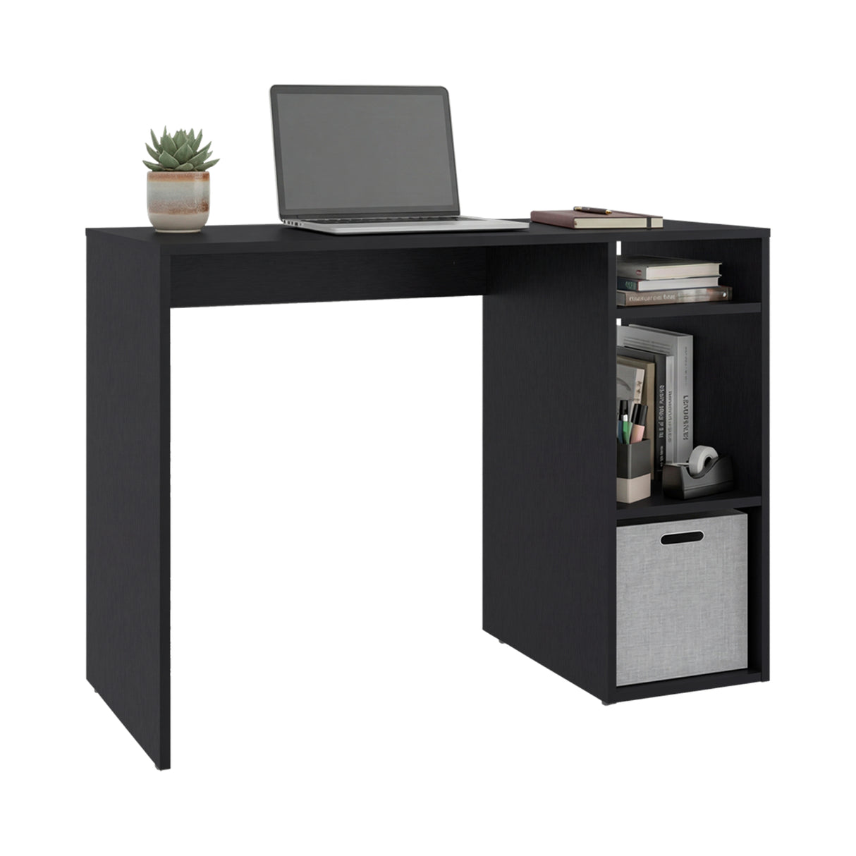 Escritorio Dalia Wengue 101.7x74cm con Organizador de Libros