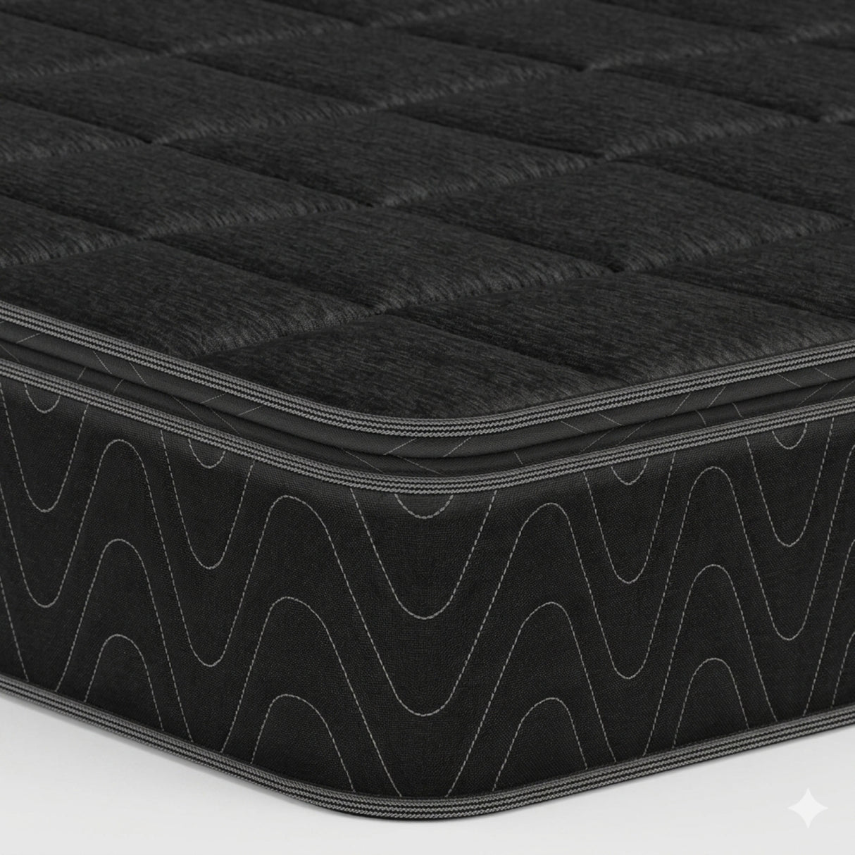Colchón Enrollado Orthopack BTU Negro Doble 140 X 190 Cm Ortopedico Firmeza Medio con Pillow Sencillo