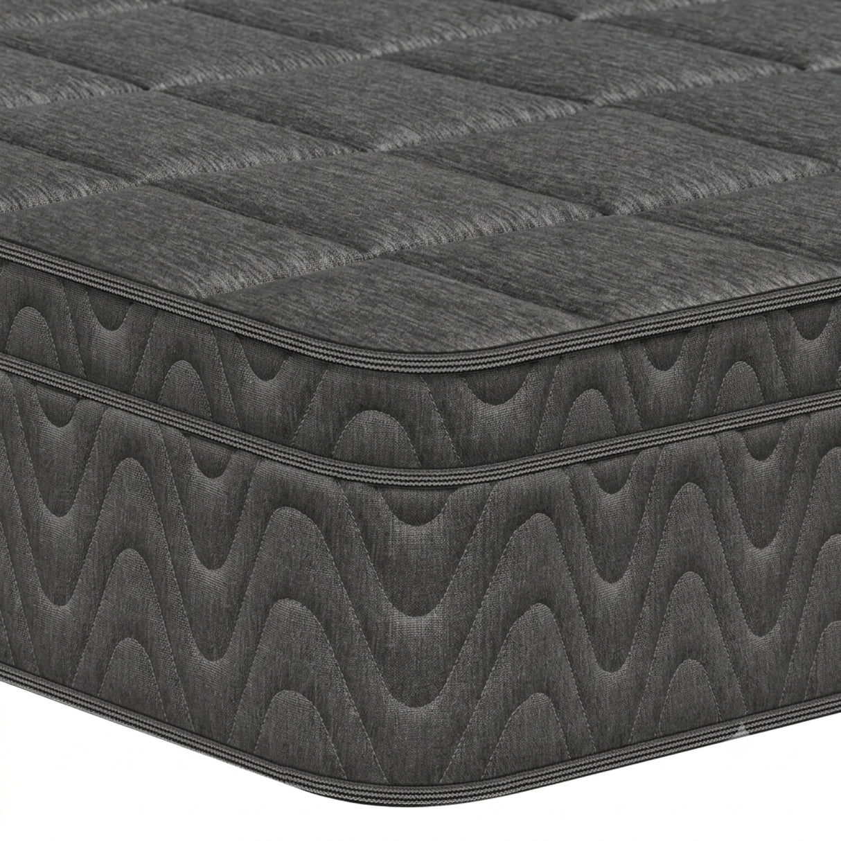 Colchón Enrollado Orthopack Euro U Gris King 200 X 200 Cm Ortopedico Firmeza Medio con Pillow Sencillo