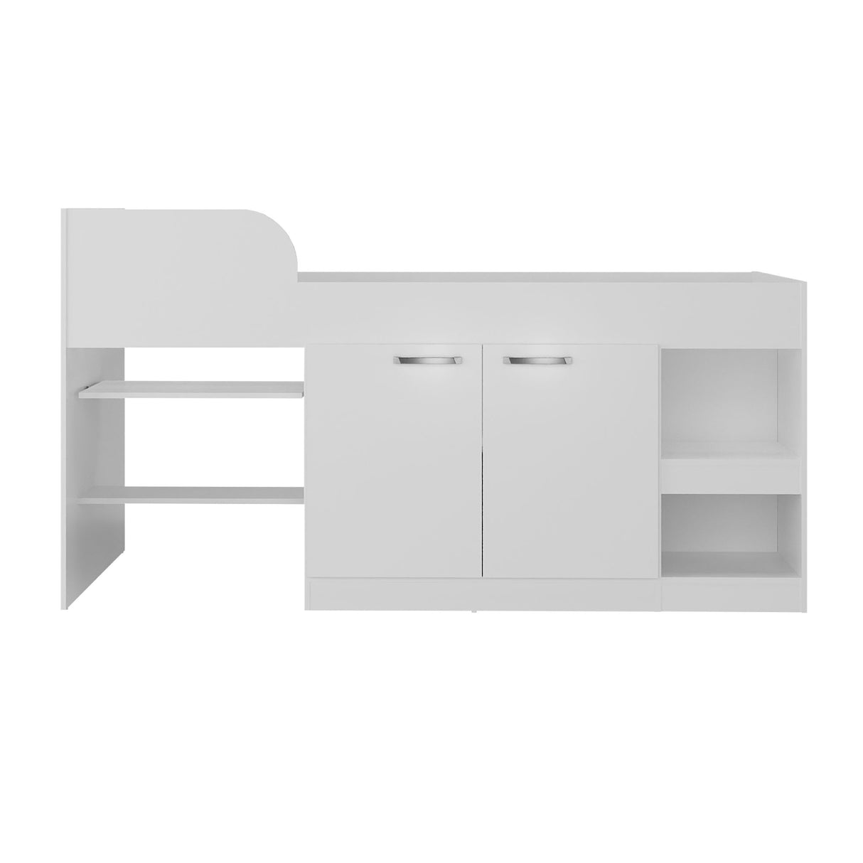 Cama Multifuncional Blanco 193x84cm para colchón Infantil 80 X 190 Cm con Cabecero y sin Colchon