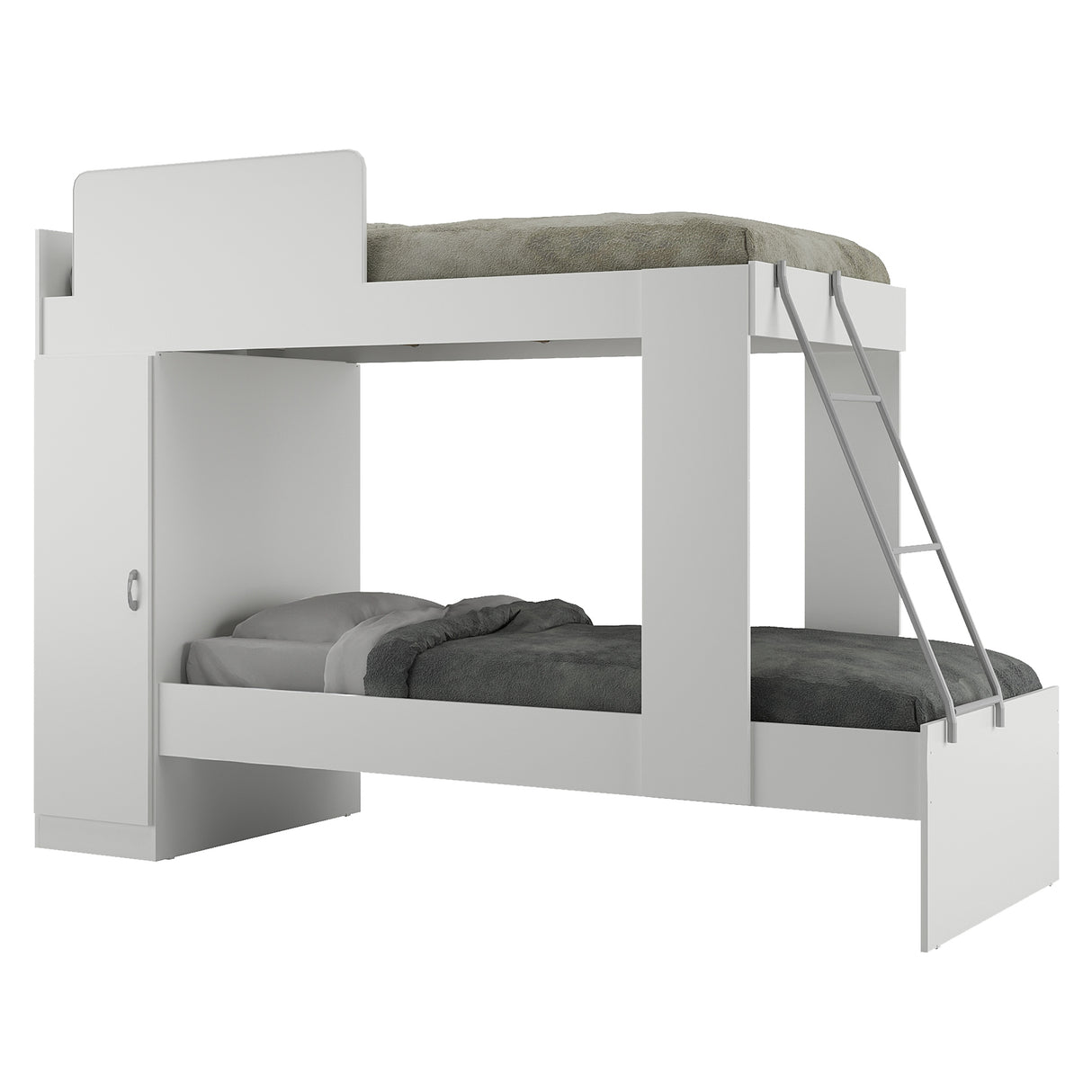 Cama Multifuncional Tokio Blanco 87x165cm para colchón Infantil 70 X 180 Cm con Cabecero y sin Colchon