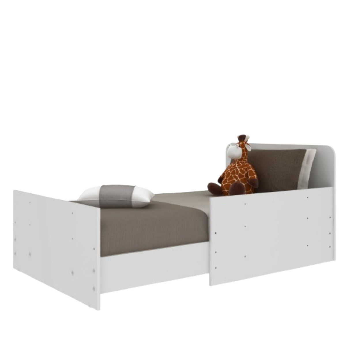Cuna 3 en 1 Bunny Blanco 78x98cm para colchón Infantil 70 X 130 Cm con Cabecero y con Colchón