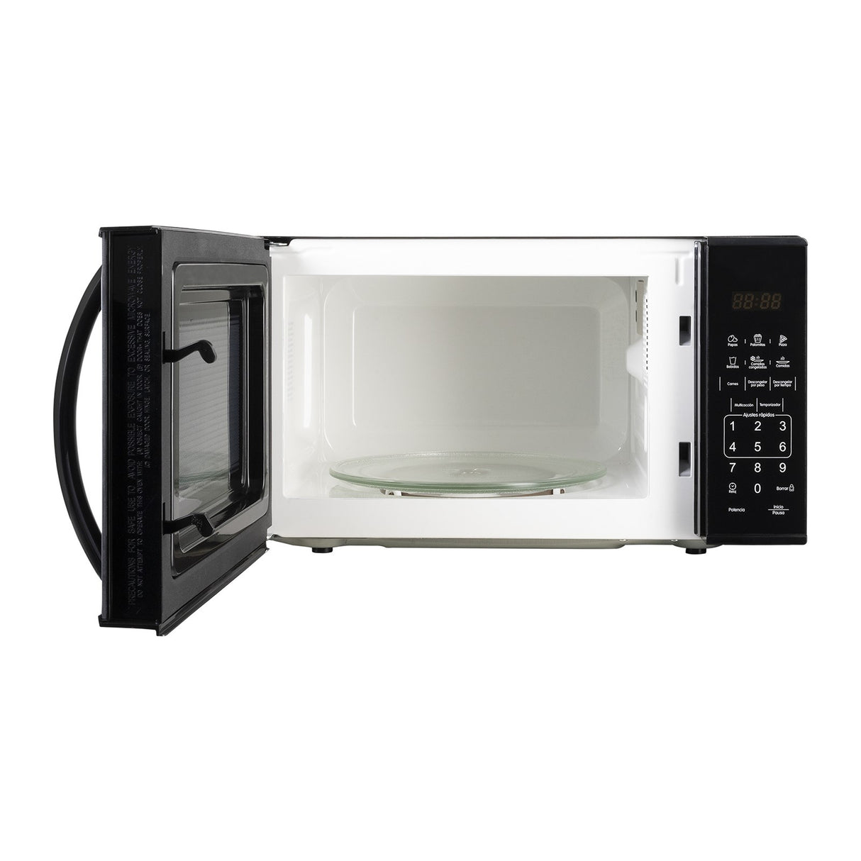 Horno Microondas Haceb Negro 36x26.2cm de 20 Litros con 11 Funciones Preconfiguradas