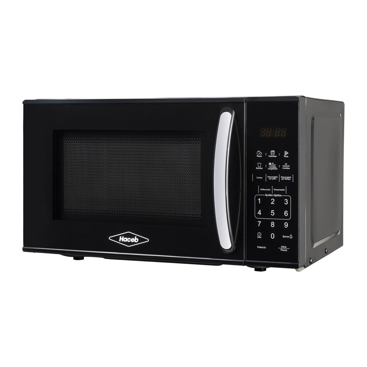 Horno Microondas Haceb Negro 36x26.2cm de 20 Litros con 11 Funciones Preconfiguradas