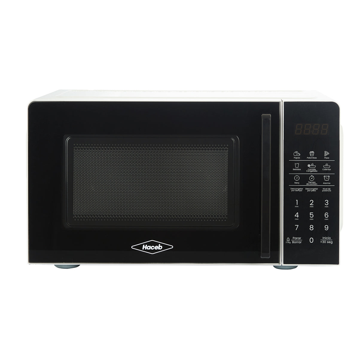 Horno Microondas Haceb Blanco 44.6x20cm de 20 Litros con 12 Funciones Preconfiguradas