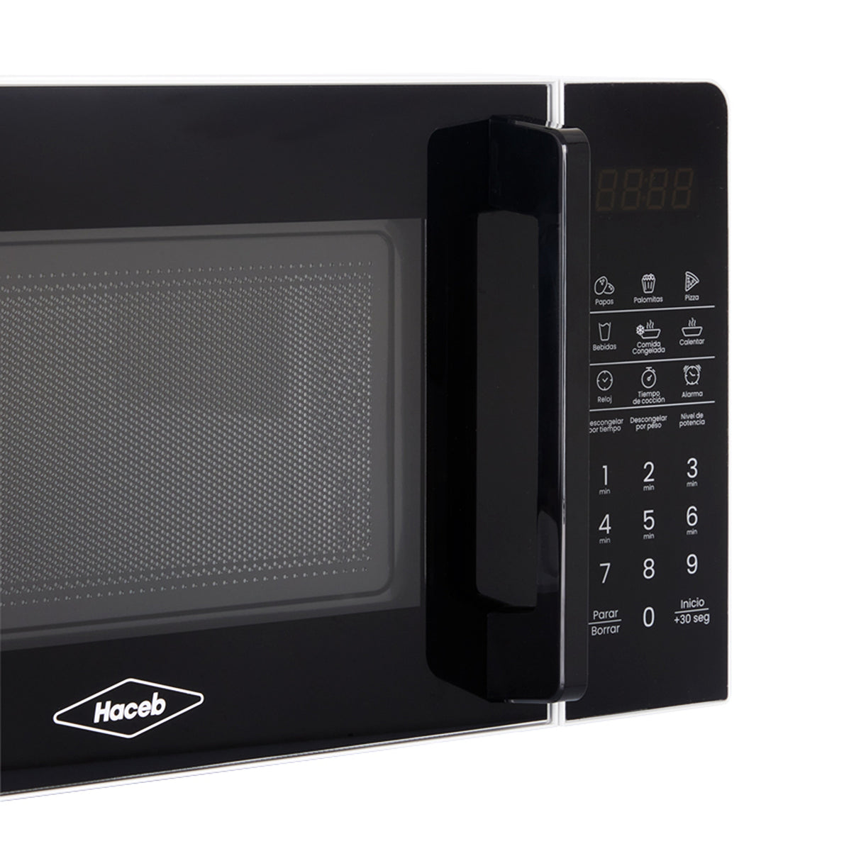 Horno Microondas Haceb Blanco 44.6x20cm de 20 Litros con 12 Funciones Preconfiguradas