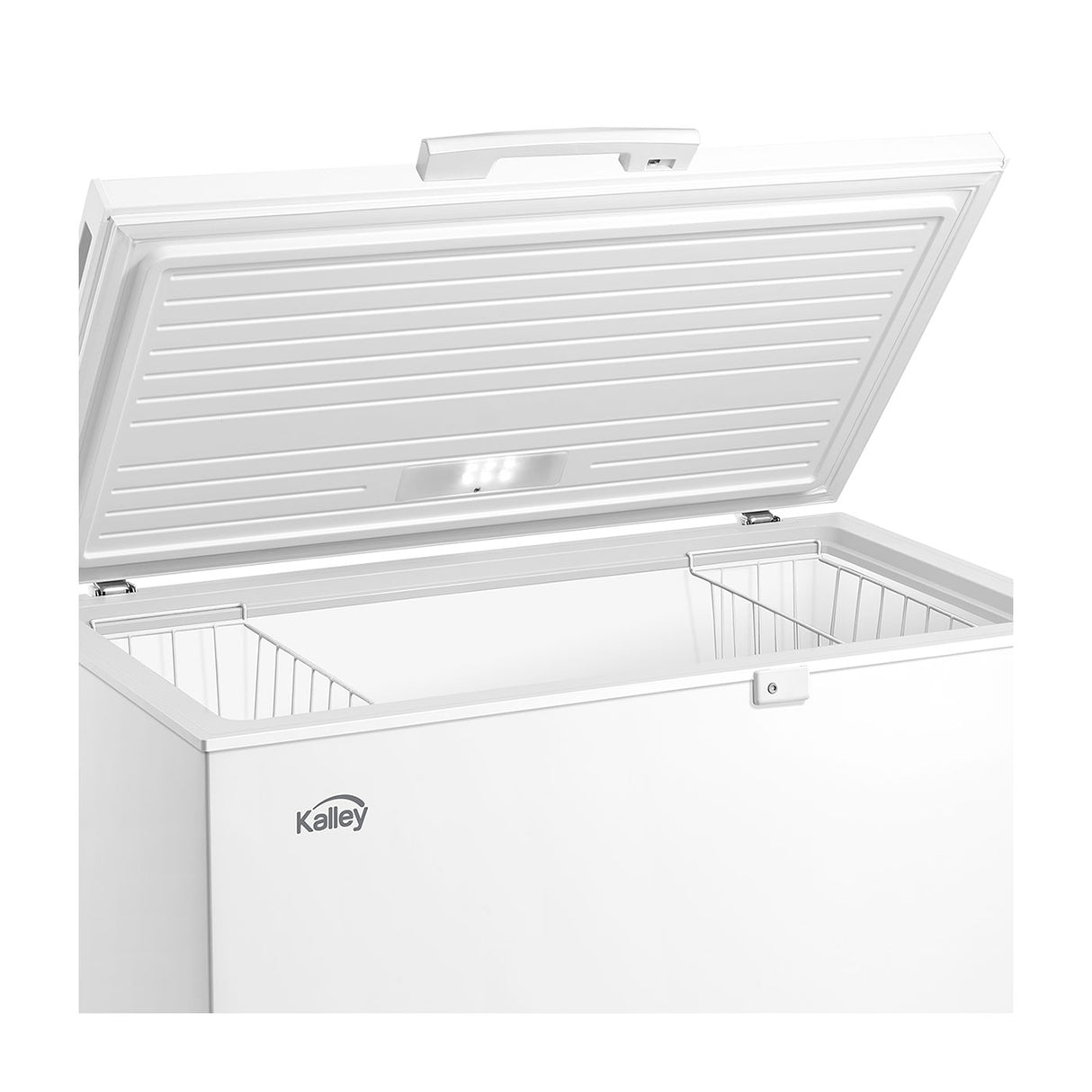 Congelador Kalley Inverter Dual Blanco 59.2x84.4cm de 293 Litros con Iluminación Interna