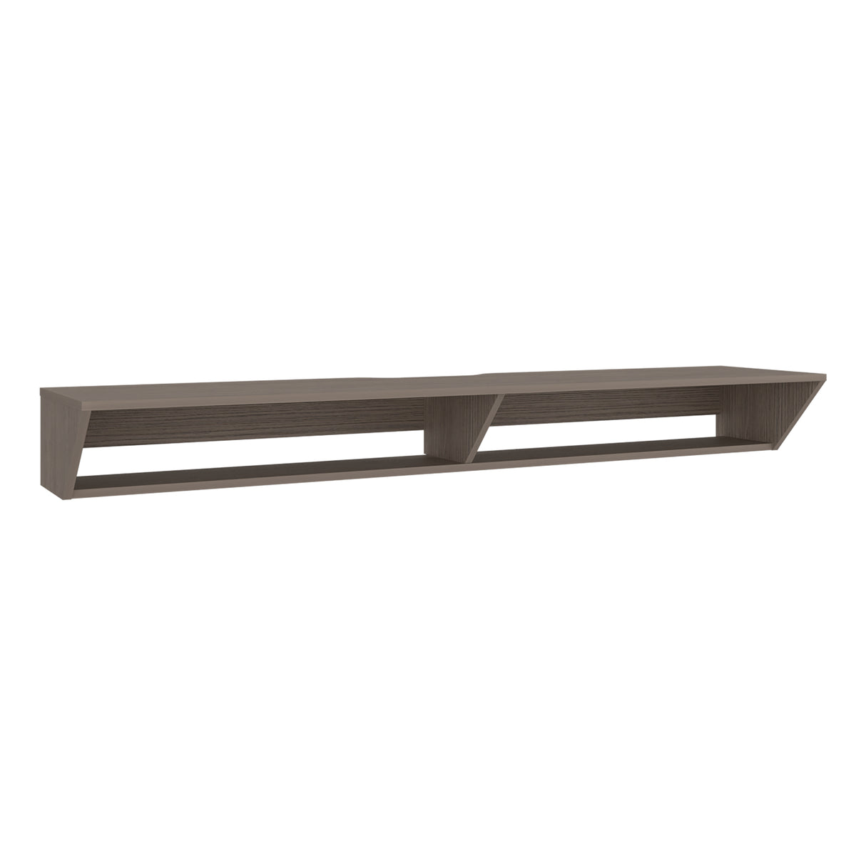 Rack de TV Russel Positano 160x18.1cm Flotante para TV Hasta 65" Pulgadas con Dos Compartimientos y con Ranura para Cables
