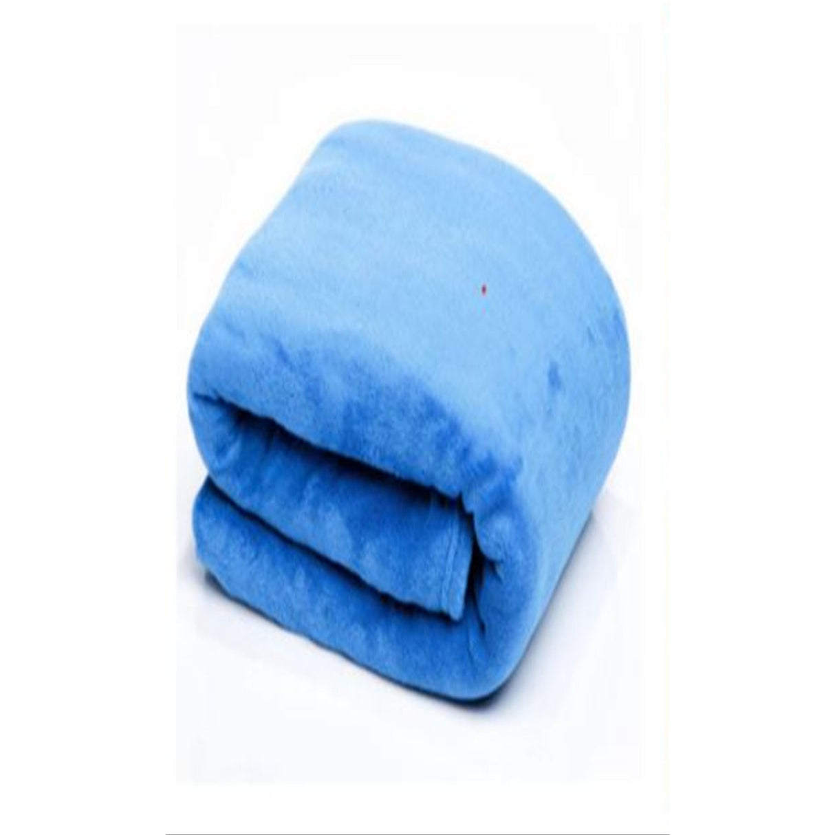 Cobija Flannel Fleece Azul 230x230cm Fondo Entero Suave y Ligera