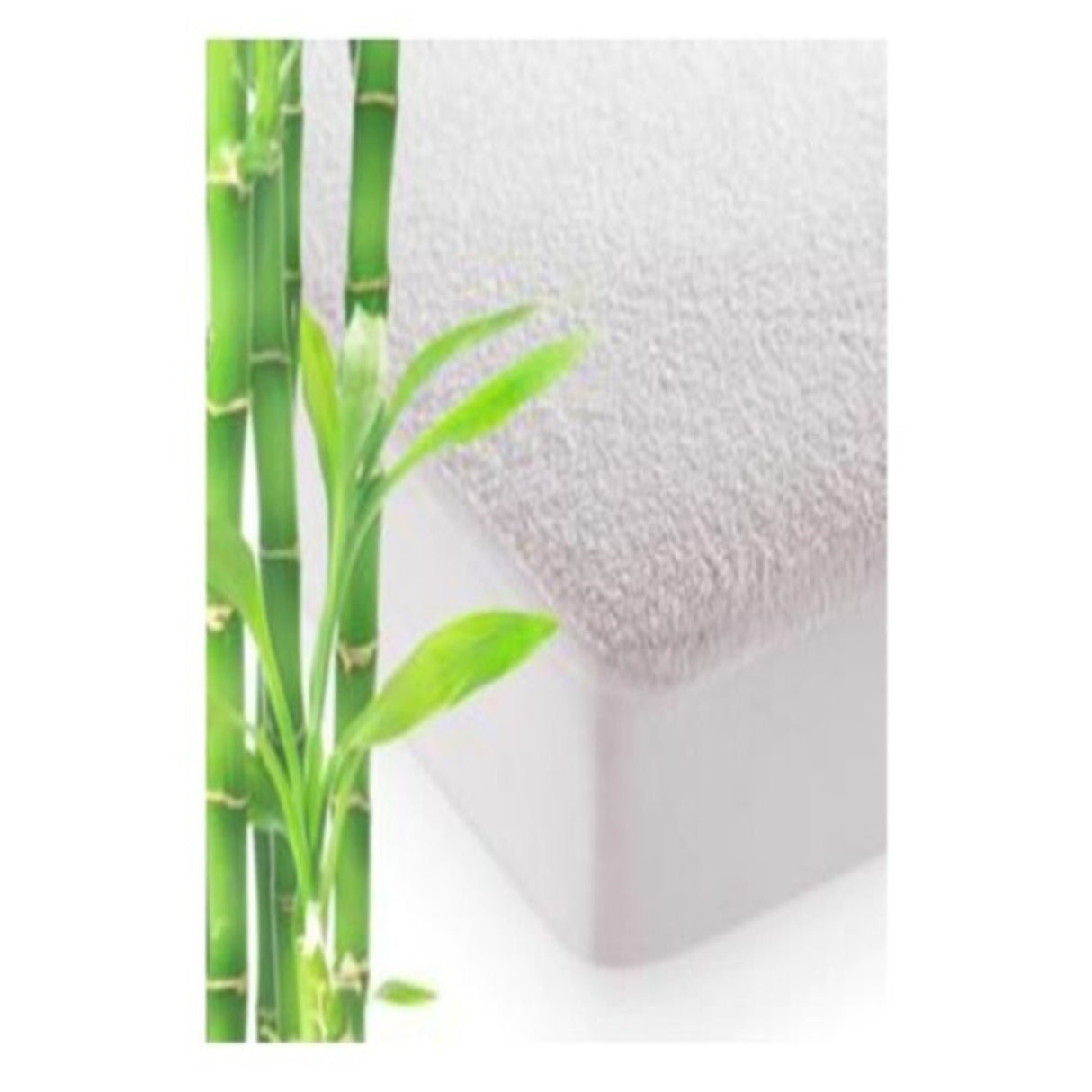 Protector de Colchón Bambu Blanco para Colchón Infantil 70 X 130 Cm Impermeable 200 Hilos