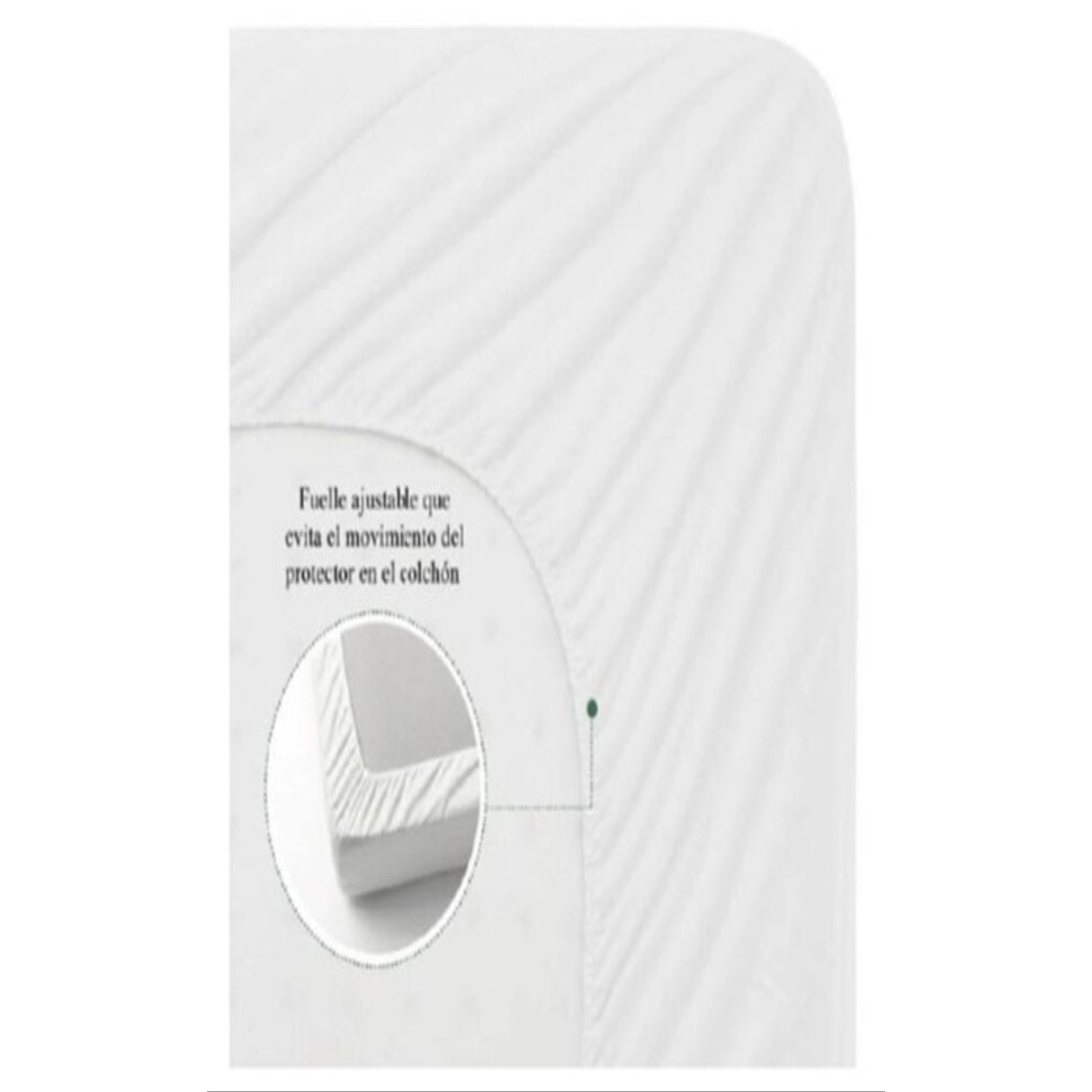 Protector de Colchón Aloe Vera Blanco para Colchón King 200 X 200 Cm Impermeable 200 Hilos