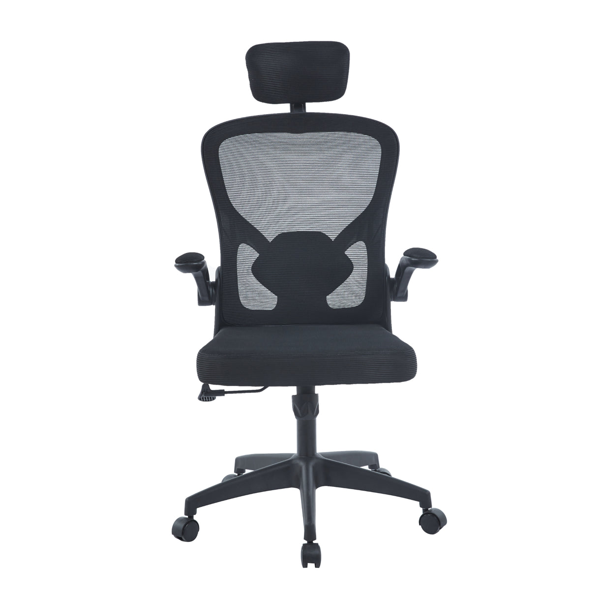 Silla de Oficina Prestige Negro 49x102cm Ergonómica con Soporte Lumbar y con Apoya Cabezas