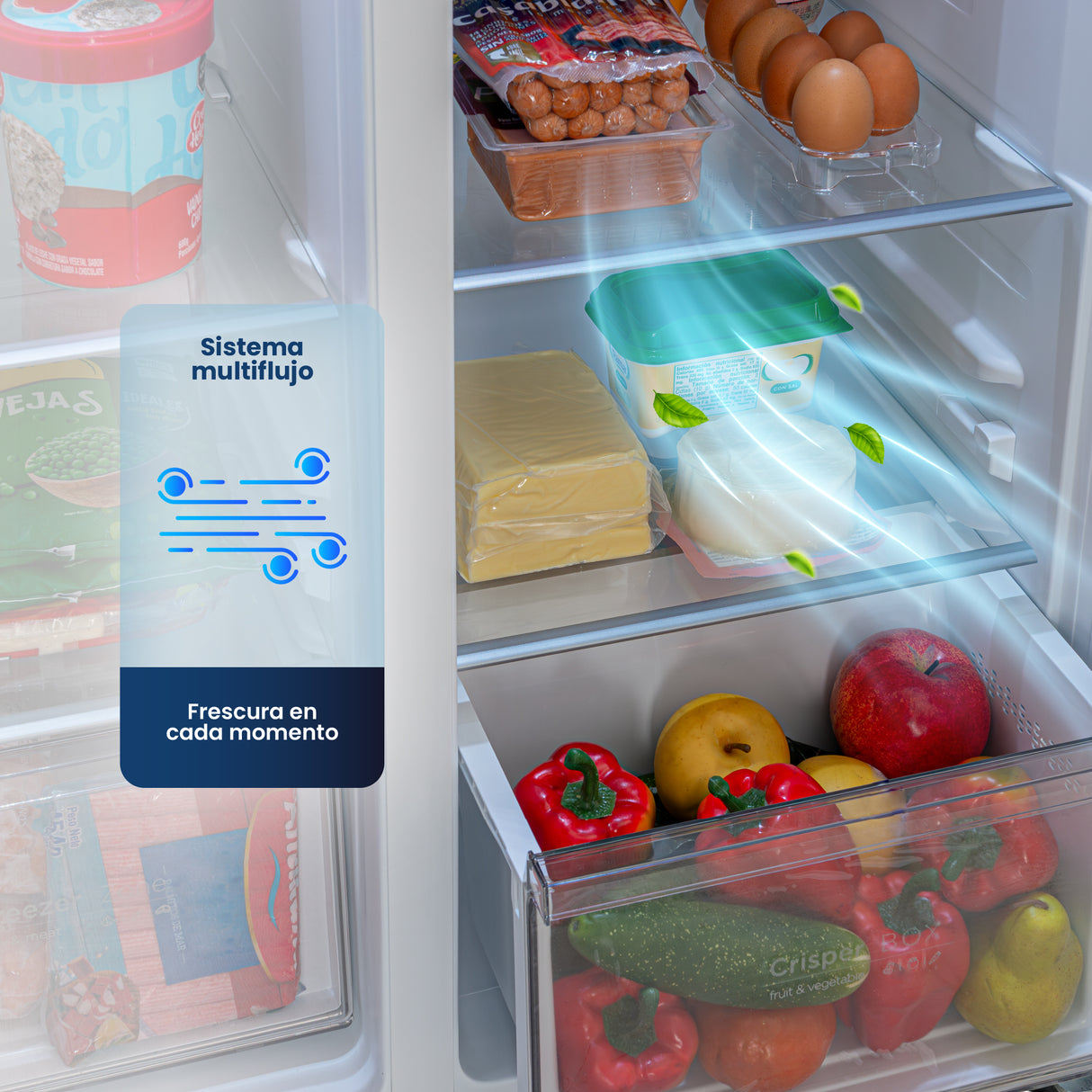 Nevecón No Frost Challenger Side by Side Inverter Dark Inox 84x176.5cm de 430 Litros con Pantalla Digital
