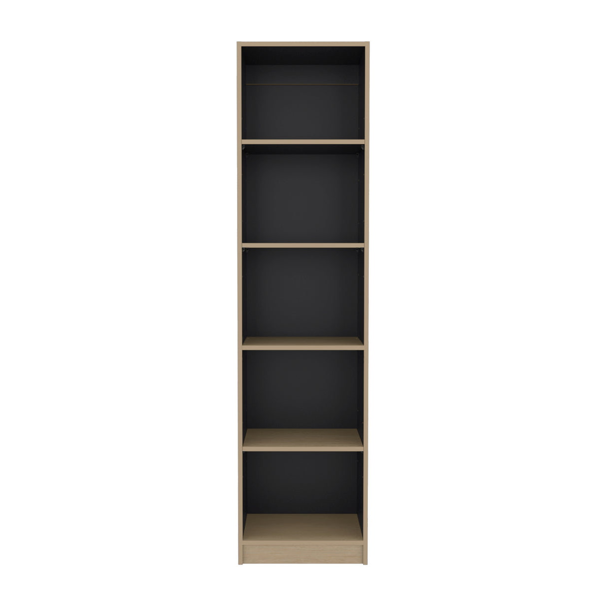Estantería E-M2 Cartagena y Wengue 45x180.6cm con Cinco Compartimientos y con Tres Entrepaños