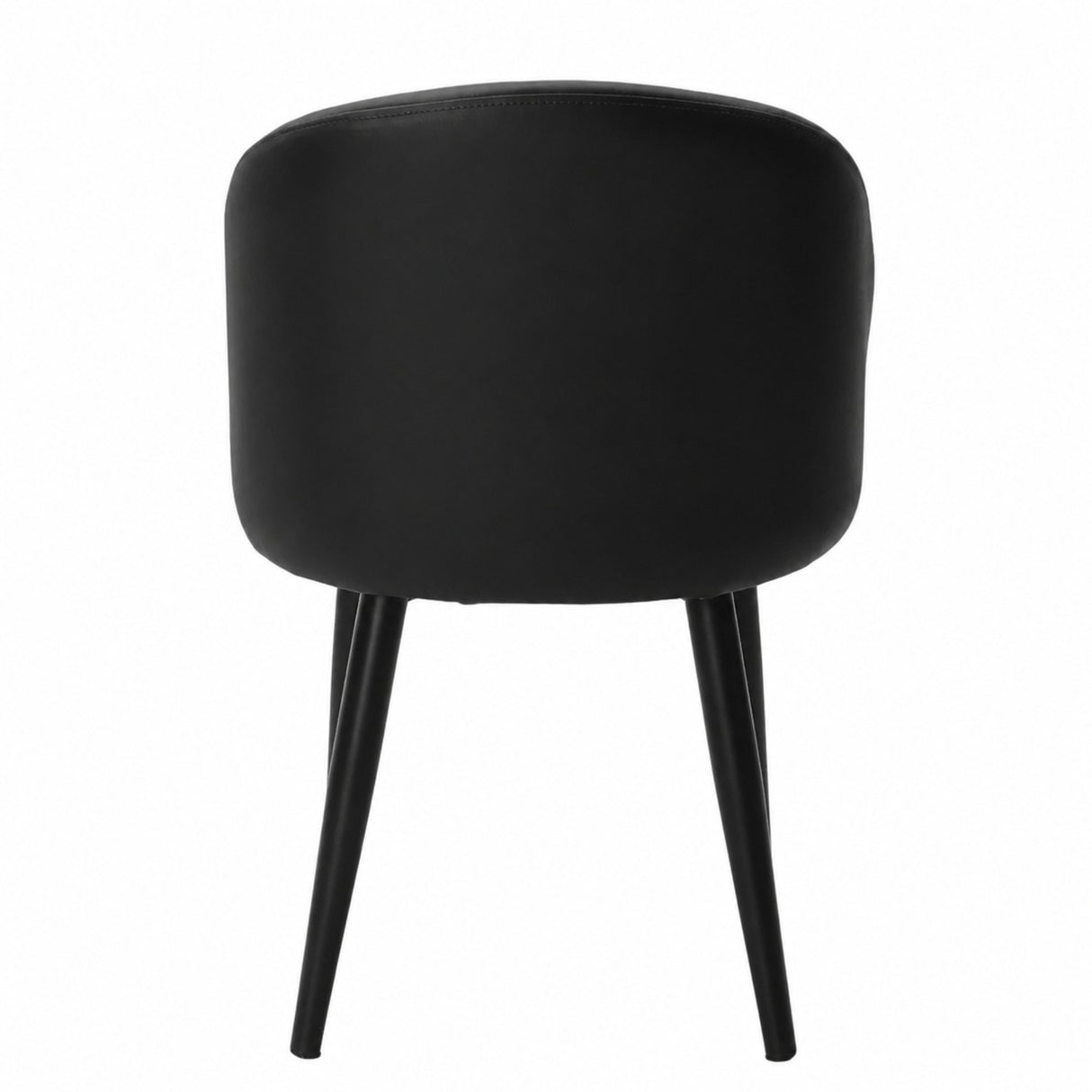 Silla Zenda Negro 45x86cm de Asiento Ovalado con Espaldar y con Apoya Brazos