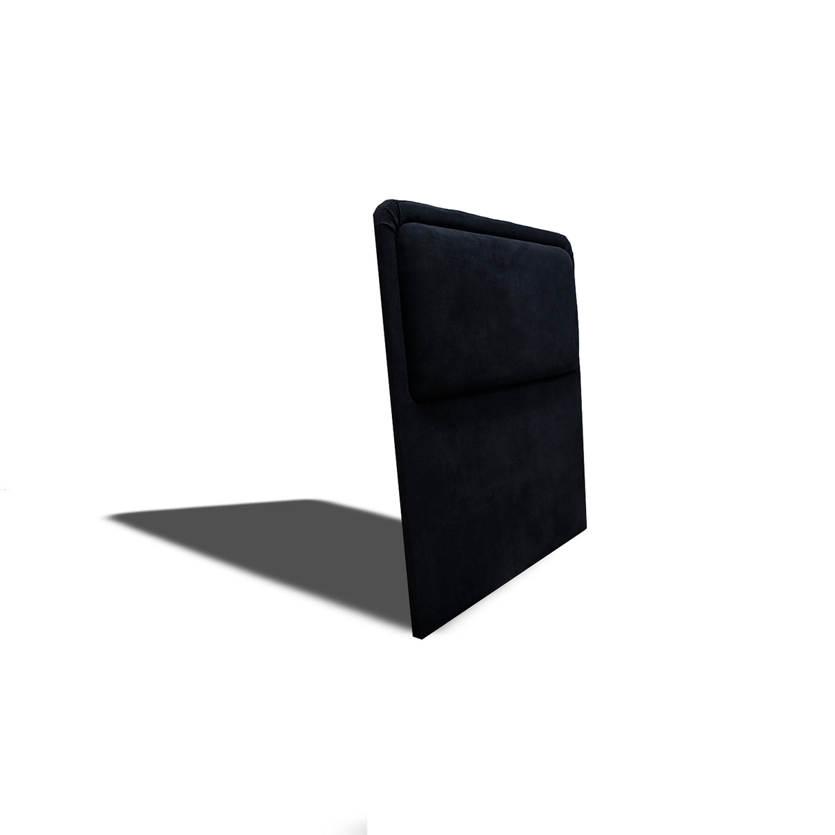 Cabecero de Piso Nube Negro 120x120cm para cama Semidoble con Acabado Liso