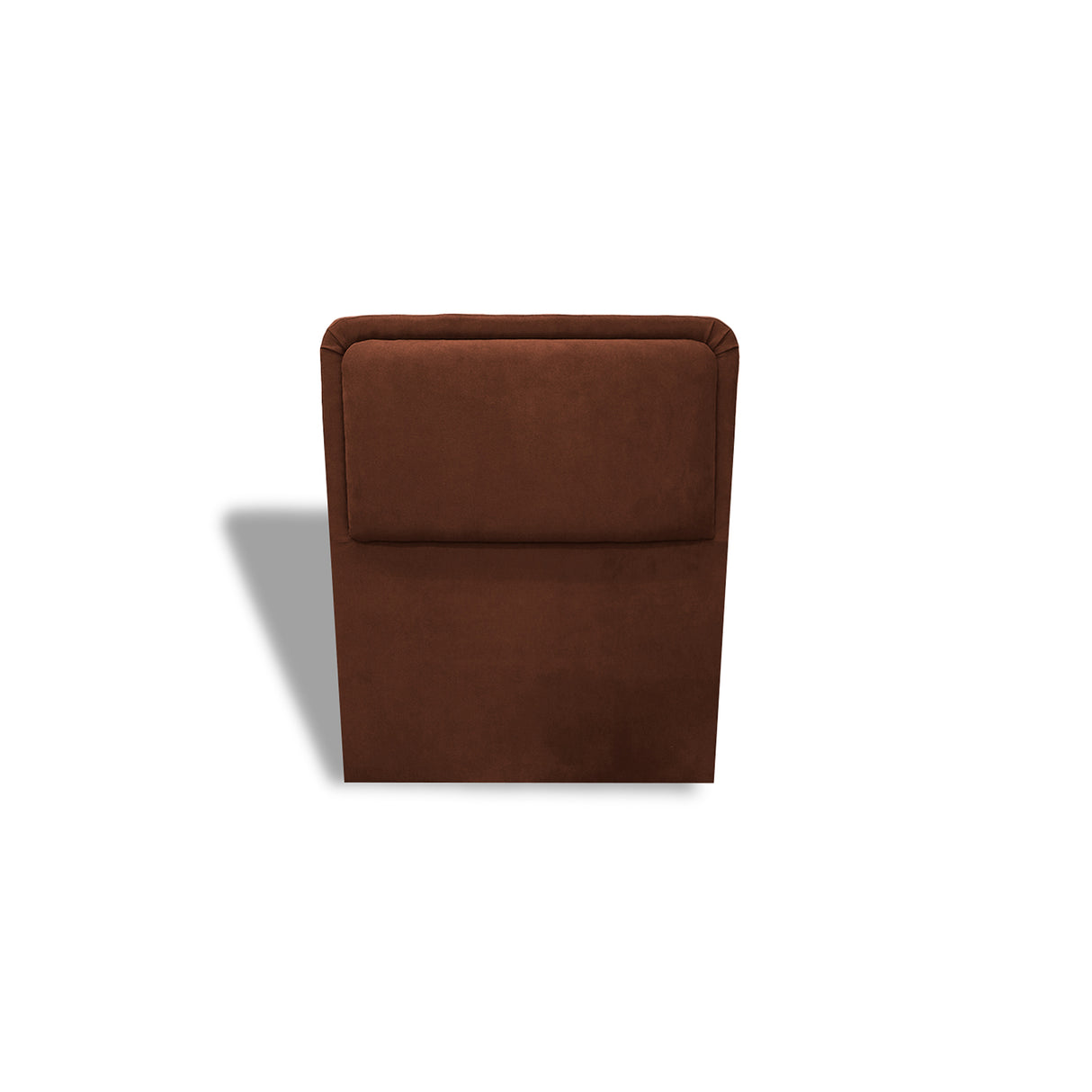 Cabecero de Piso Nube Marron 160x120cm para cama Queen con Acabado Liso