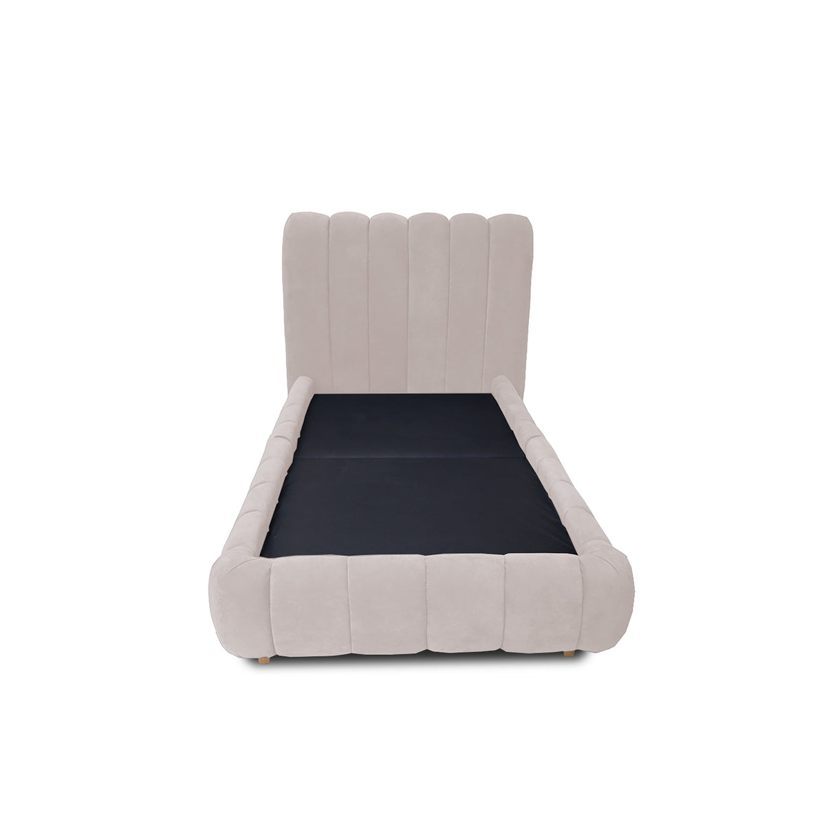 Combo Base Cama y Cabecero Praga Beige 160x40cm para Colchón Doble 140 X 190 Cm sin Colchón
