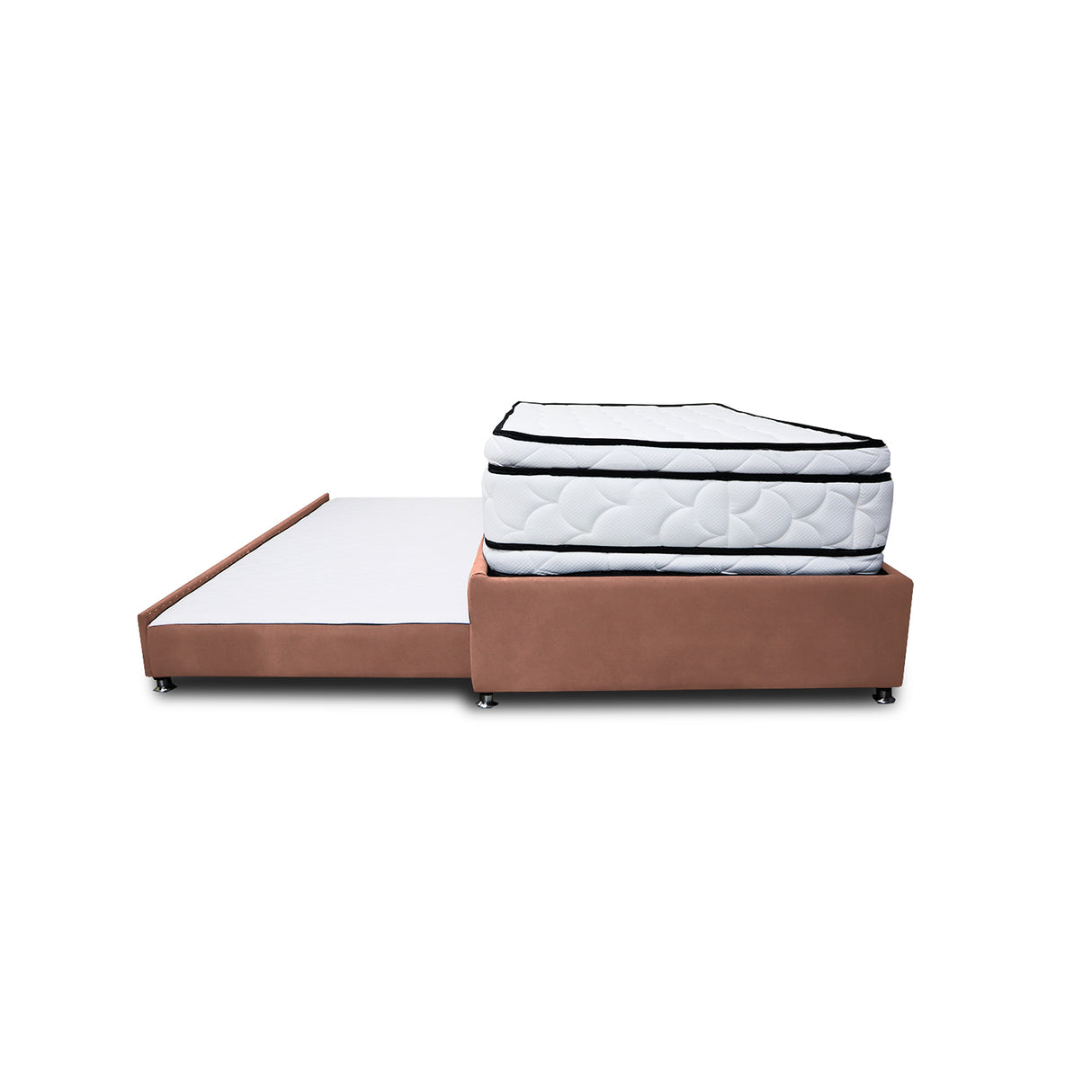 Combo Cama Tarima y Colchón Nube Camel 100x35cm para Colchón Sencillo 100 X 190 Cm sin Cabecero