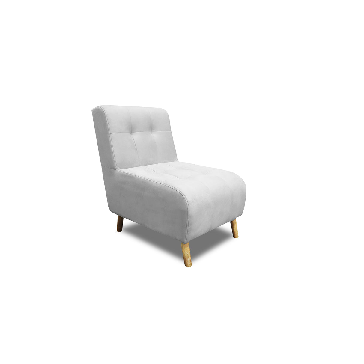 Poltrona Milan Plata 60x95cm de Un Puesto sin Apoya Brazos