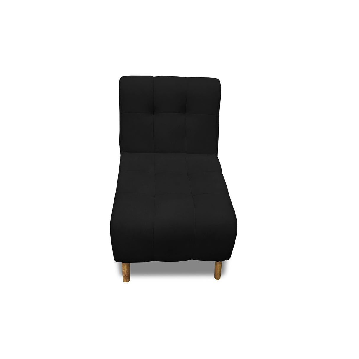 Poltrona Milan Negro 60x95cm de Un Puesto sin Apoya Brazos