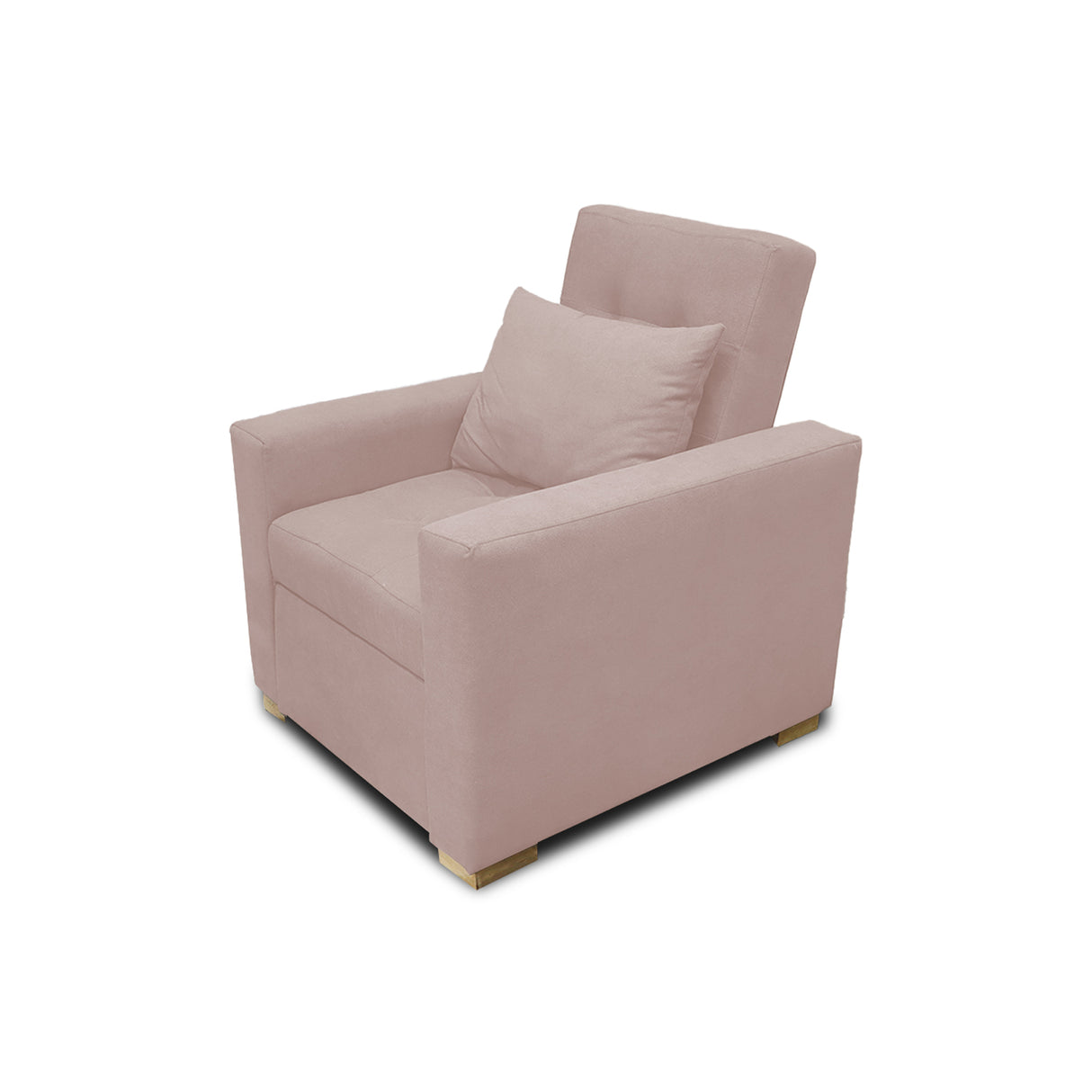 Poltrona Mood Beige 80x95cm de Un Puesto Reclinable sin Apoya Brazos