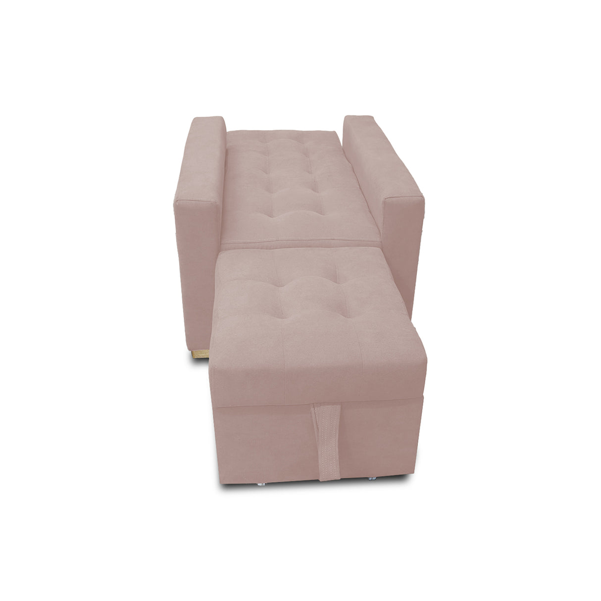 Poltrona Mood Beige 80x95cm de Un Puesto Reclinable sin Apoya Brazos
