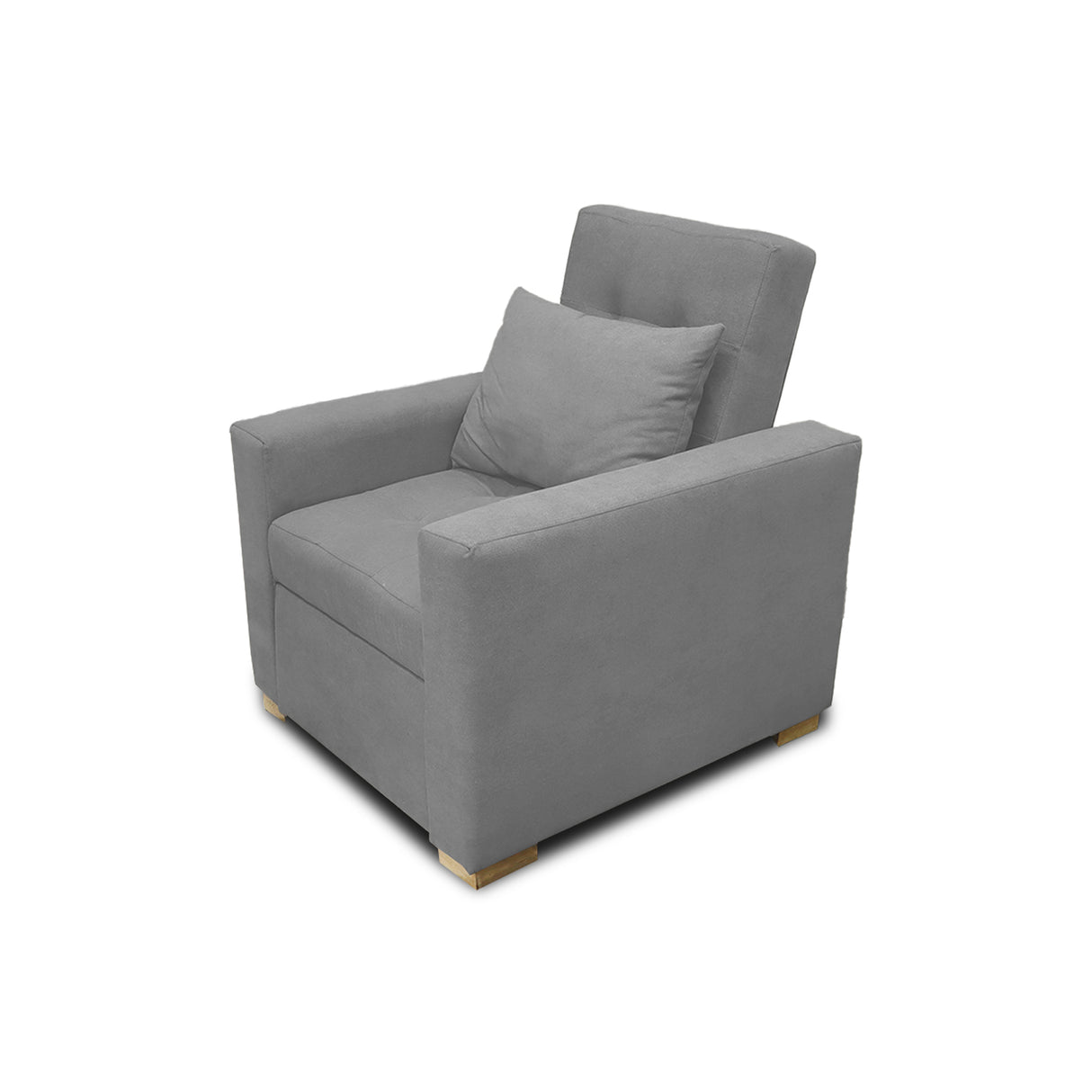 Poltrona Mood Gris 80x95cm de Un Puesto Reclinable sin Apoya Brazos