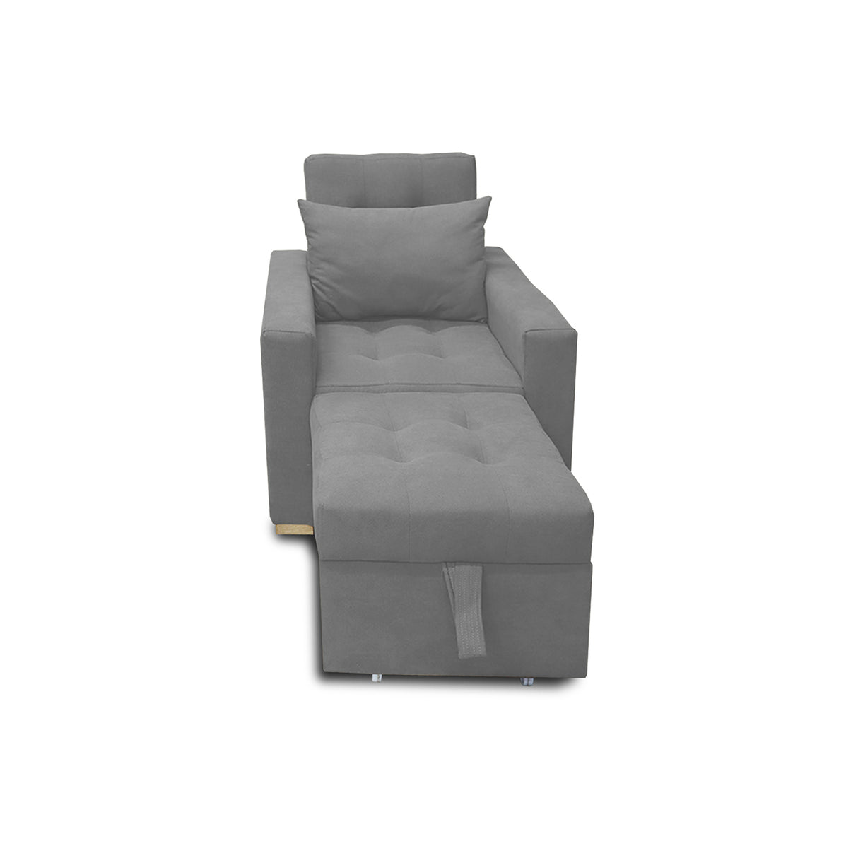 Poltrona Mood Gris 80x95cm de Un Puesto Reclinable sin Apoya Brazos