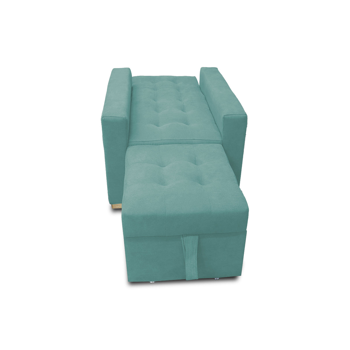 Poltrona Mood Menta 80x95cm de Un Puesto Reclinable sin Apoya Brazos